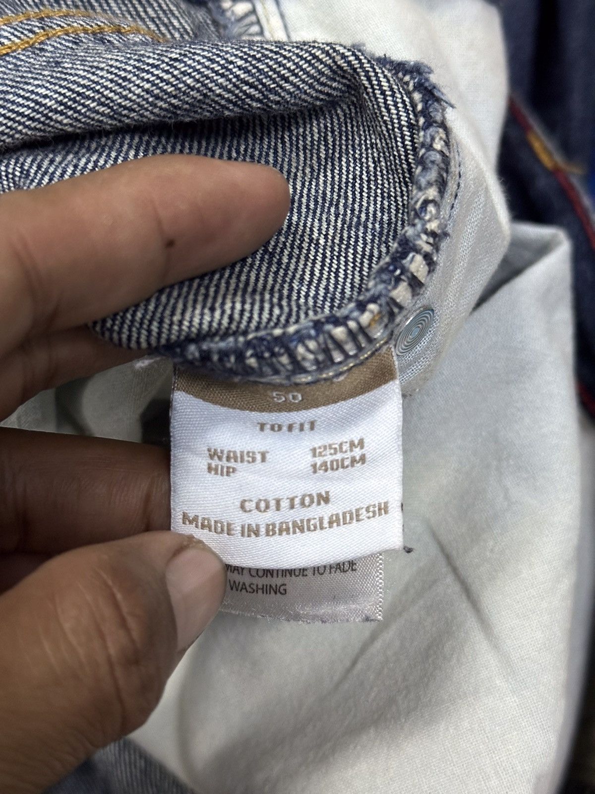 Le Grande Bleu (L.G.B.) 💥Denim jo&co💥denim big rare size 50 inch.💥 Size US 44 / EU 60 - 3 Thumbnail
