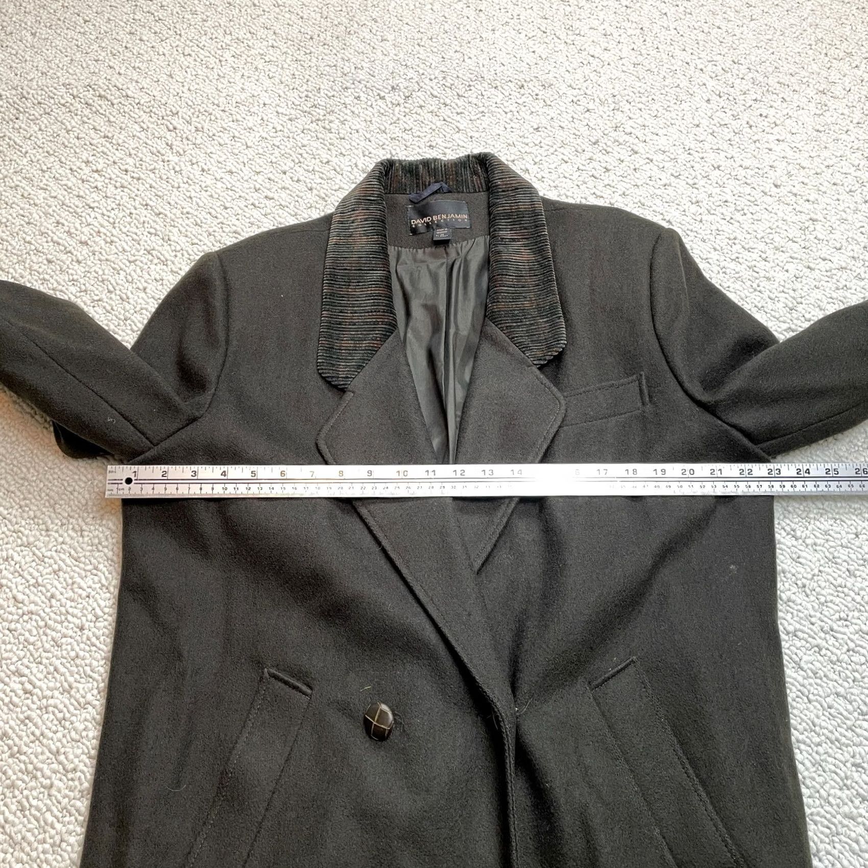 Vintage VINTAGE David Benjamin Overcoat Coat Jacket Womens Long Button Gray 100% Wool Solid Pockets Fall Womens Regular Size 12 Size XL / US 12-14 / IT 48-50 - 7 Thumbnail