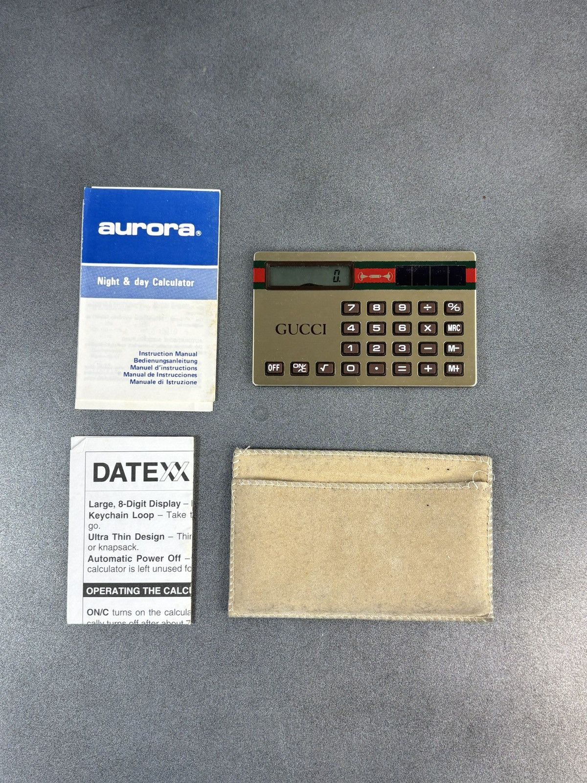 Gucci Vintage Gucci Calculator 1980s Gucci Home Gift 70s Novelty Size ONE SIZE - 3 Thumbnail