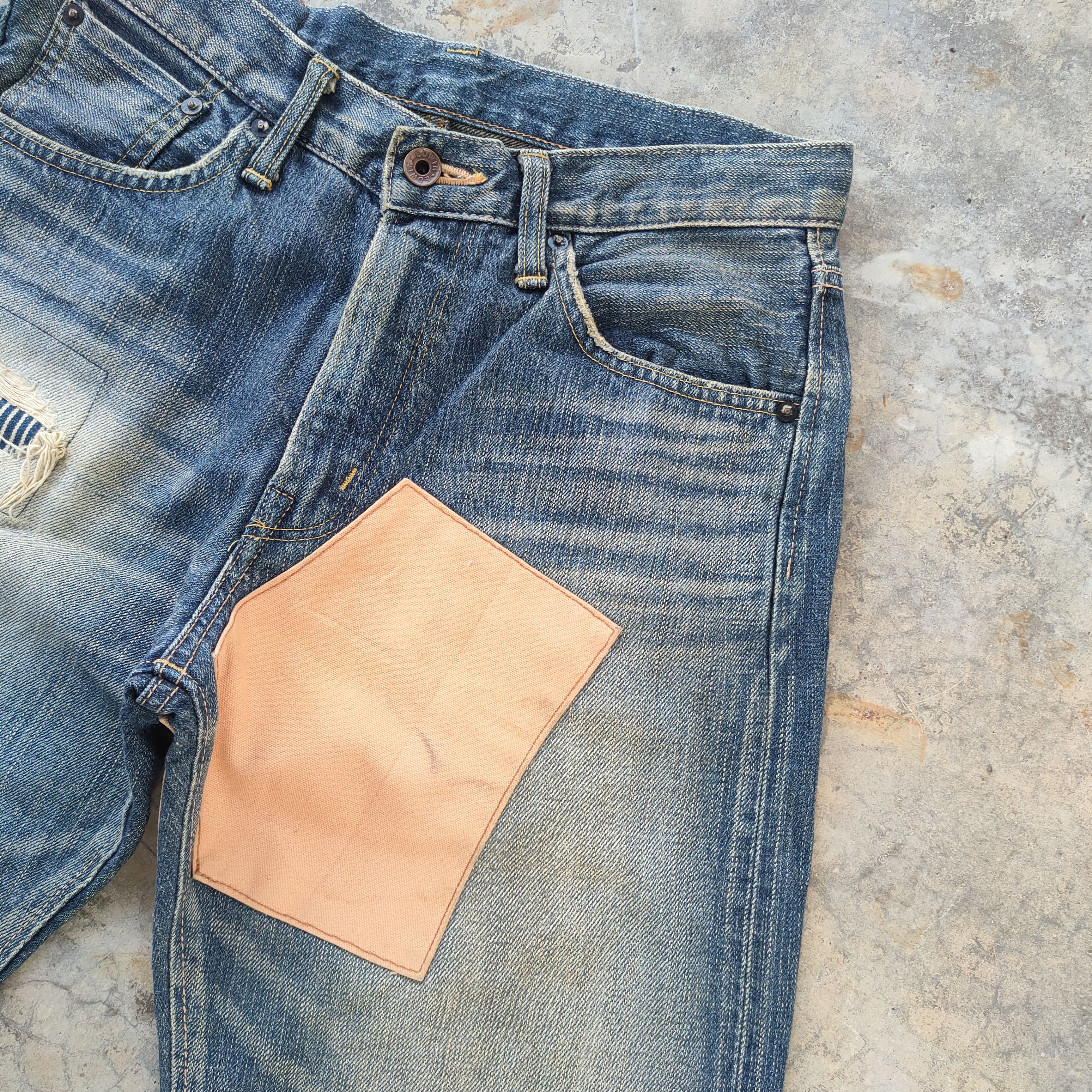 Edwin VINTAGE EDWIN SELVEDGE ORG TAG FADED DISTRESSED JEANS DENIM Size US 30 / EU 46 - 7 Thumbnail