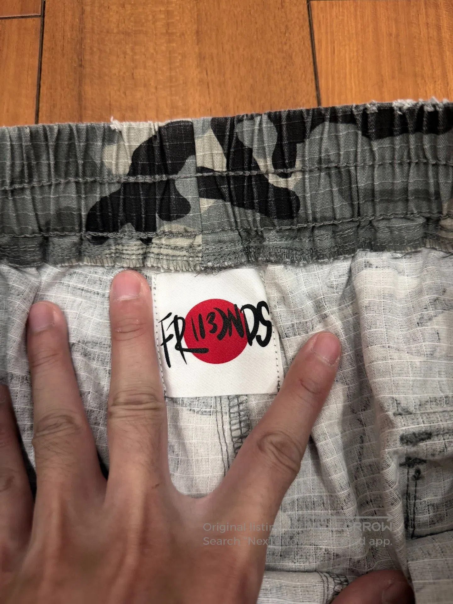 Amongst Friends FR(13)NDS White Camo Japanese Cargo Pants. Size US 32 / EU 48 - 4 Thumbnail
