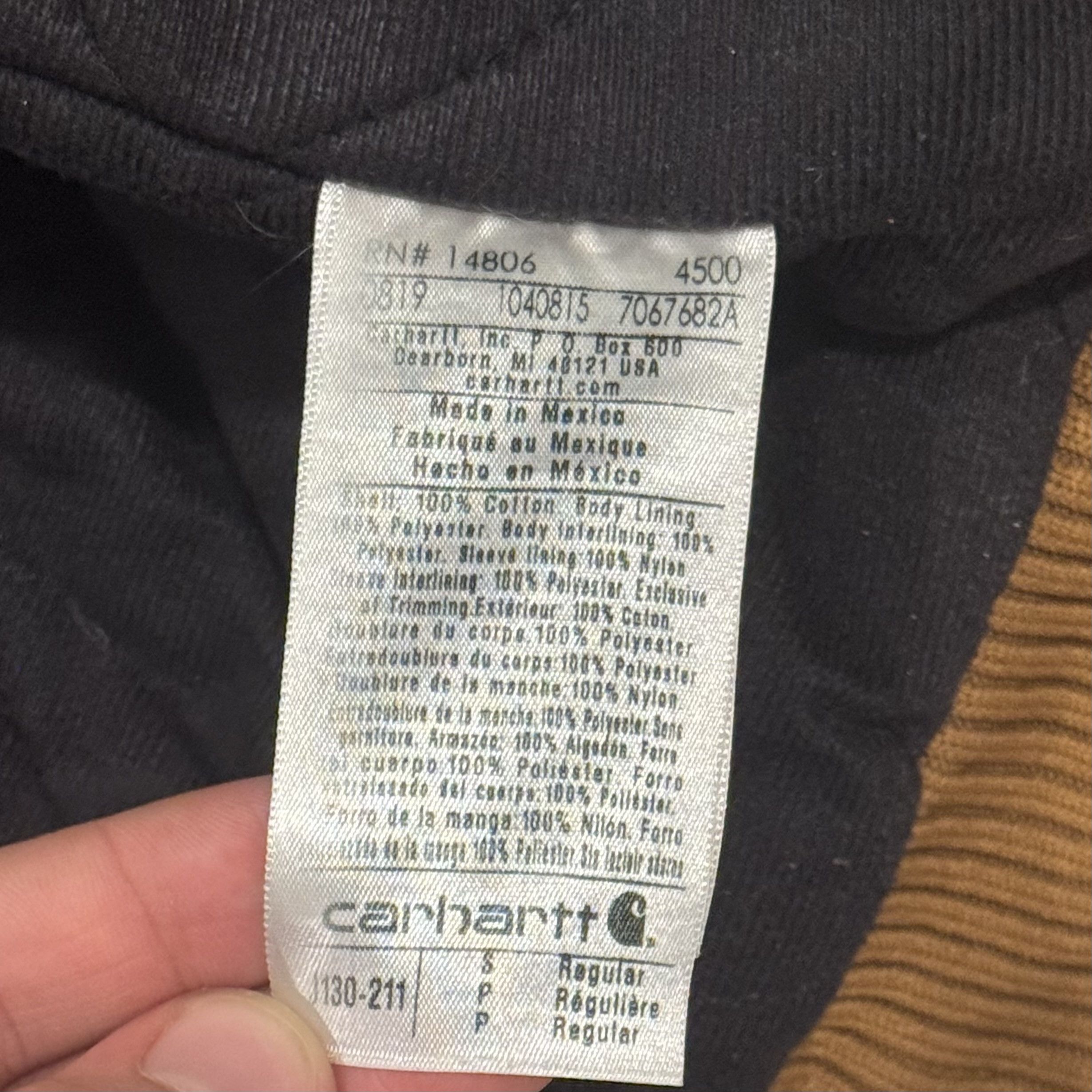 Carhartt Carhartt Men's Tan and Brown Jacket Size US S / EU 44-46 / 1 - 3 Thumbnail