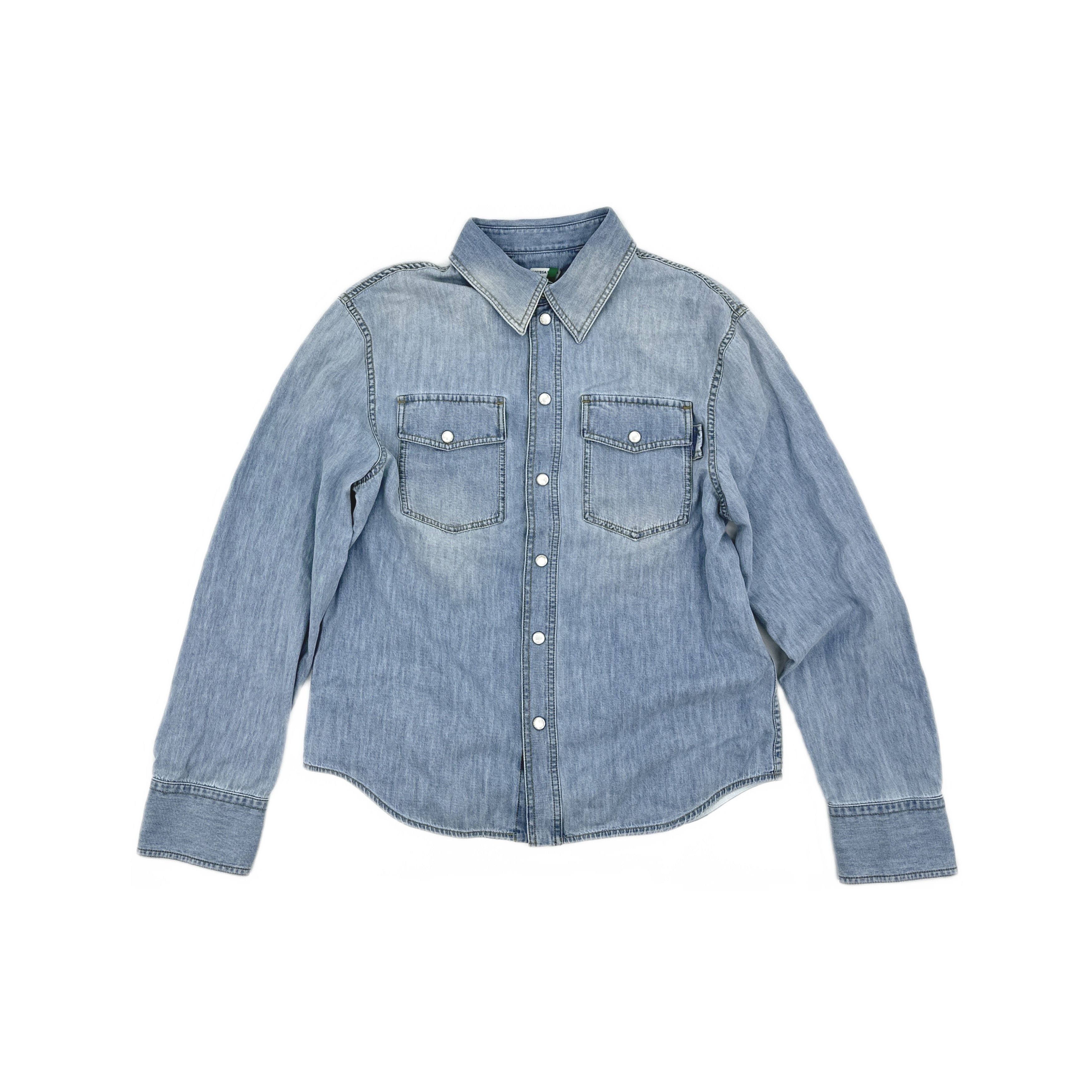 Bottega Veneta Bottega Veneta Bleached Denim Shirt Size L Size US L / EU 52-54 / 3 - 1 Thumbnail