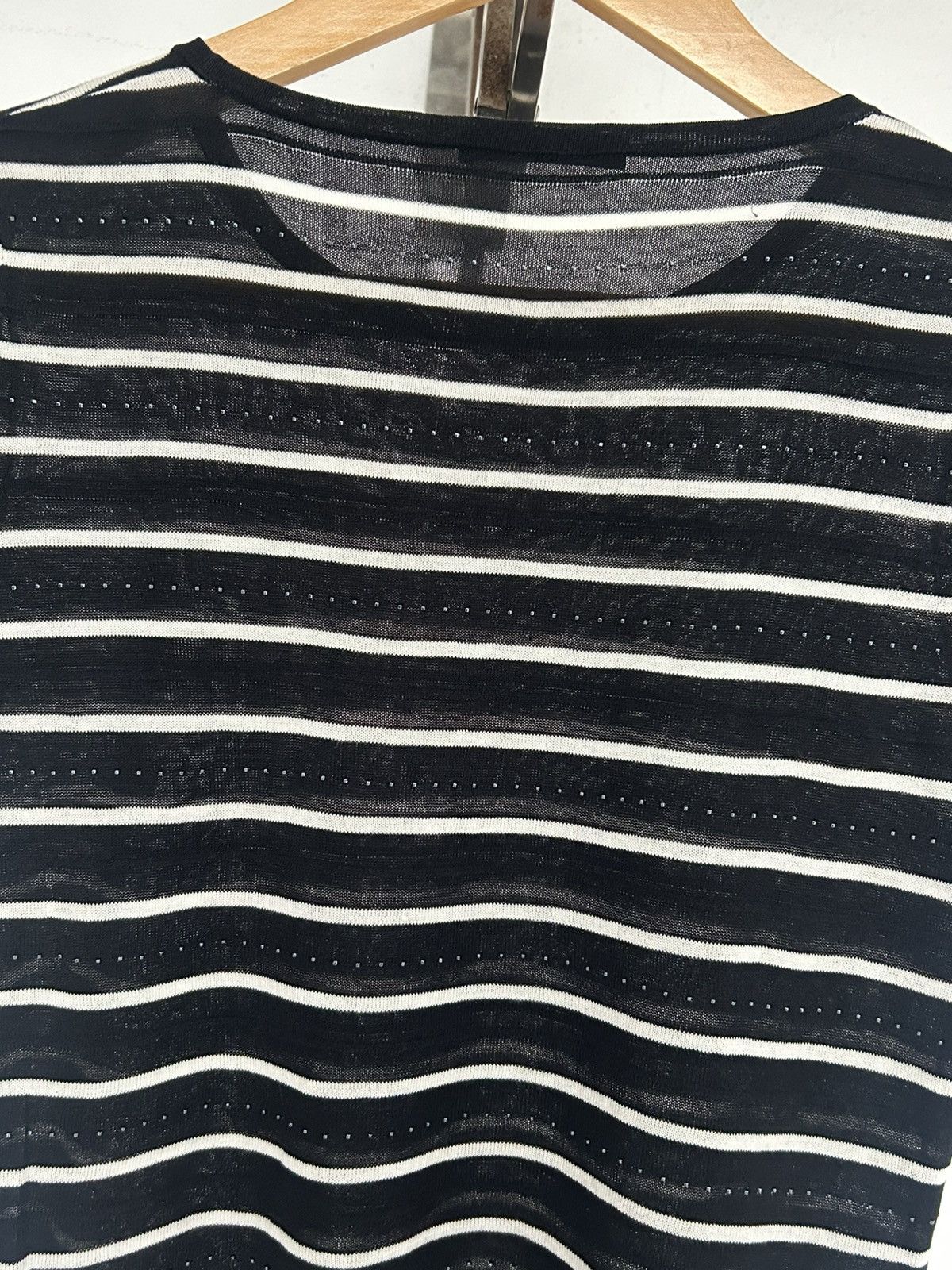 Aquascutum Aquascutum Vintage Japan Stripe Black White Size M / US 6-8 / IT 42-44 - 4 Thumbnail