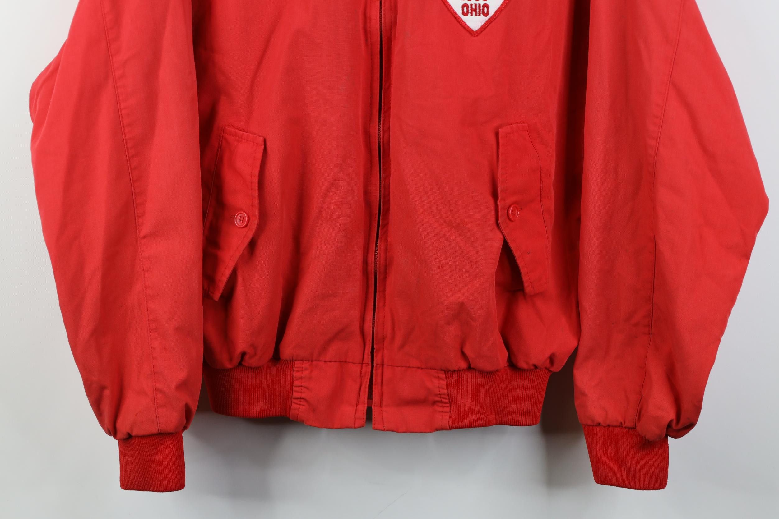 Vintage Vintage 70s 80s Fire Department Cafe Racer Bomber Jacket Red Size US L / EU 52-54 / 3 - 3 Thumbnail