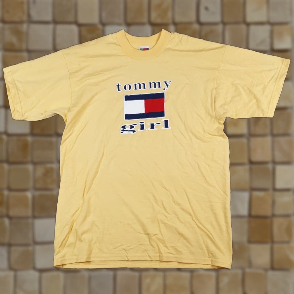 Vintage VINTAGE Tommy Girl Flag Logo T-Shirt Womens Size L Hilfiger Short Sleeve Crew Neck Cotton 90s 00s Y2K Vintage Size L / US 10 / IT 46 - 1 Thumbnail