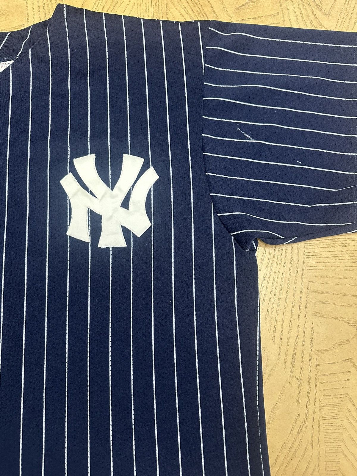 Majestic vintage 1990s Majestic New York Yankees pinstripe Size US XXL / EU 58 / 5 - 2 Thumbnail