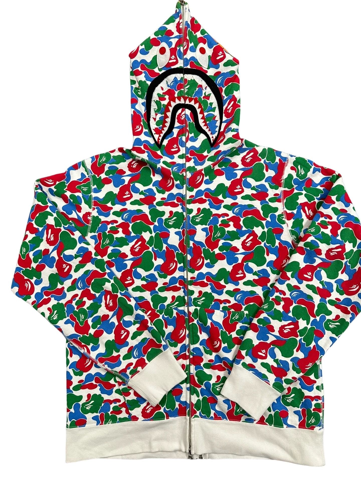 Bape A Bathing Ape Camo Shark Hoodie XL Size US XL / EU 56 / 4 - 1 Thumbnail