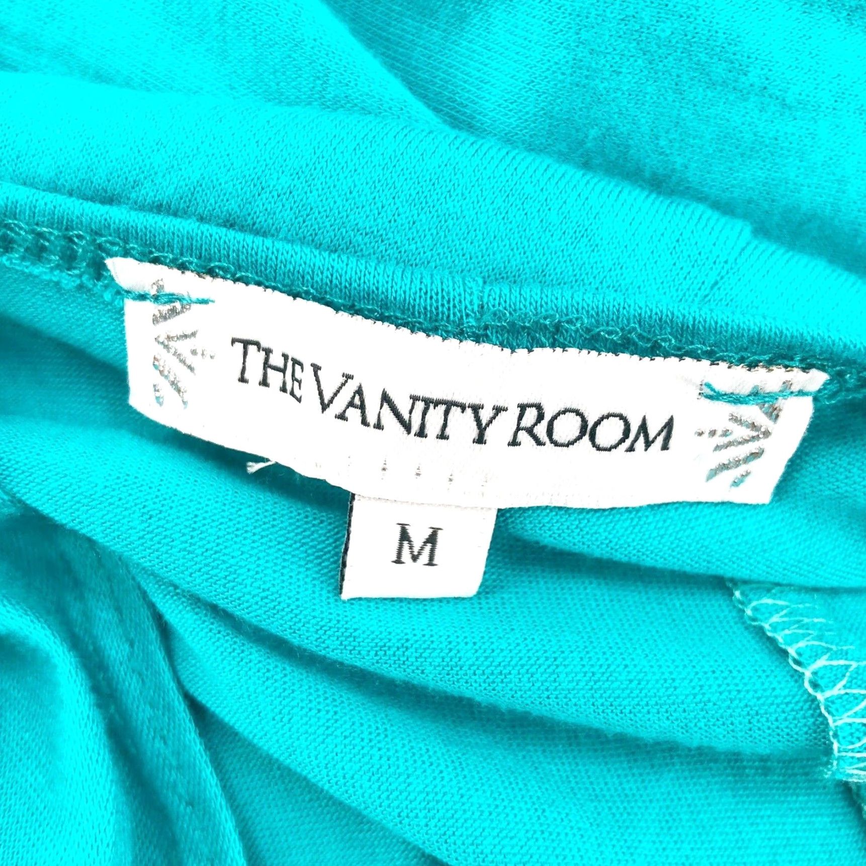 Vintage The Vanity Room Dress V-Neck Green Midi Sleeveless A-Line Pullover Regular M Womens Casual Date Made in USA Size M / US 6-8 / IT 42-44 - 3 Thumbnail