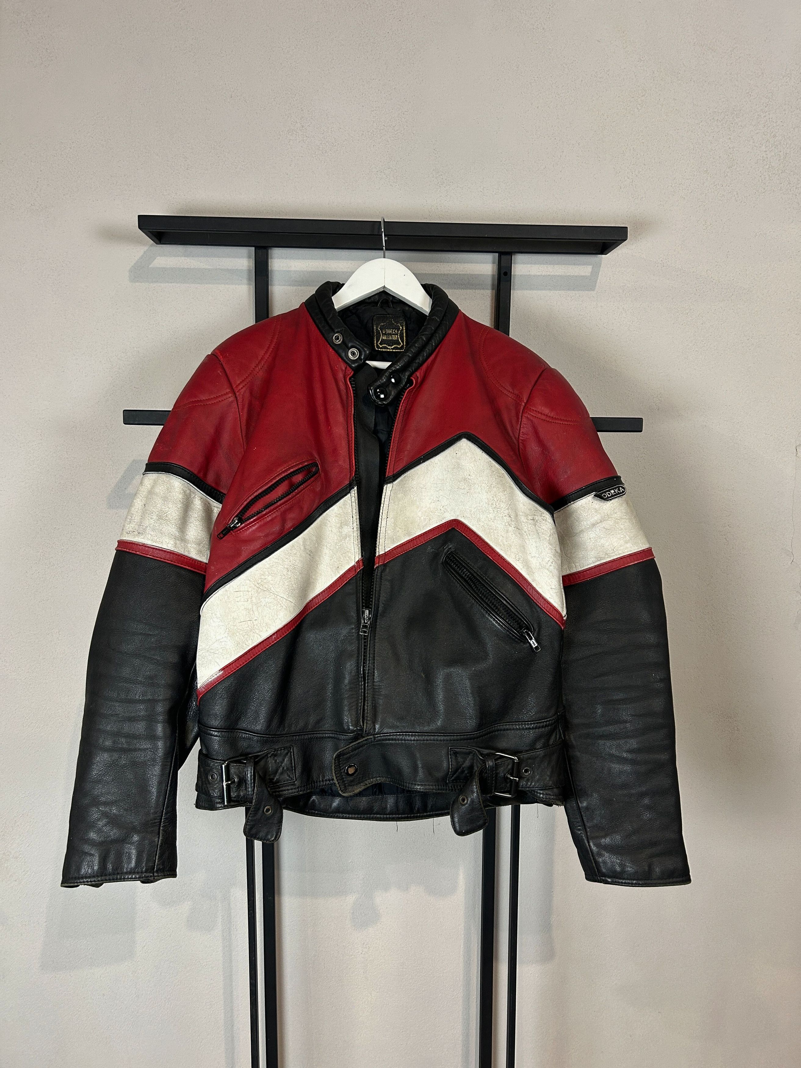 Yohji Yamamoto VTG Leather Motorcycle Racing Jacket Distressed Biker Moto Size US S / EU 44-46 / 1 - 3 Thumbnail