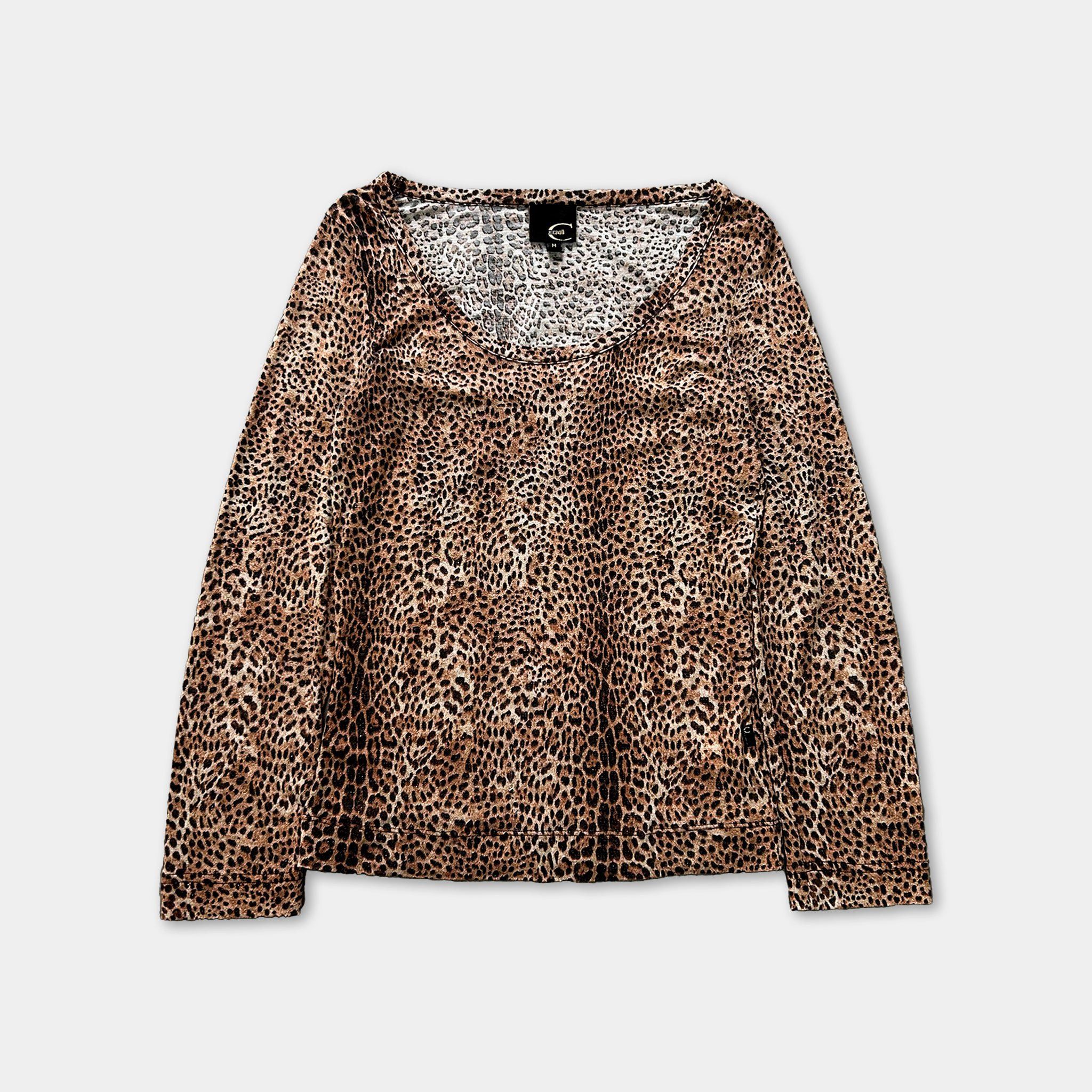 Just Cavalli Just Cavalli 2000's Leopard Print Longsleeve Size S / US 4 / IT 40 - 1 Thumbnail
