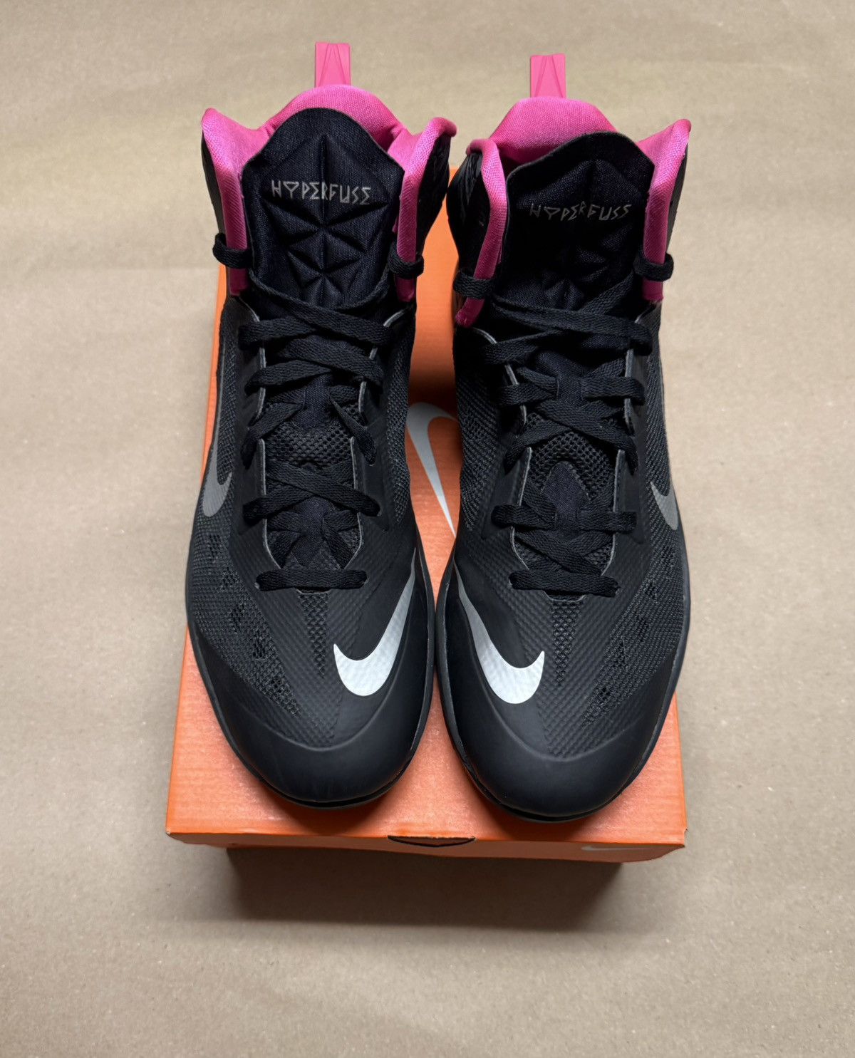 Nike Nike Air Hyperfuse Black Pink Men’s size 14 shoes Rare! Size US 14 / EU 47 - 3 Thumbnail