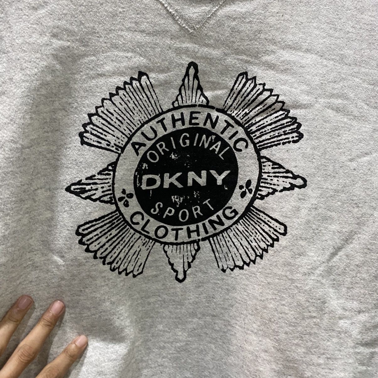 DKNY × Vintage Vintage DKNY Jeans Big Logo Sweatshirts Size US XXL / EU 58 / 5 - 5 Thumbnail