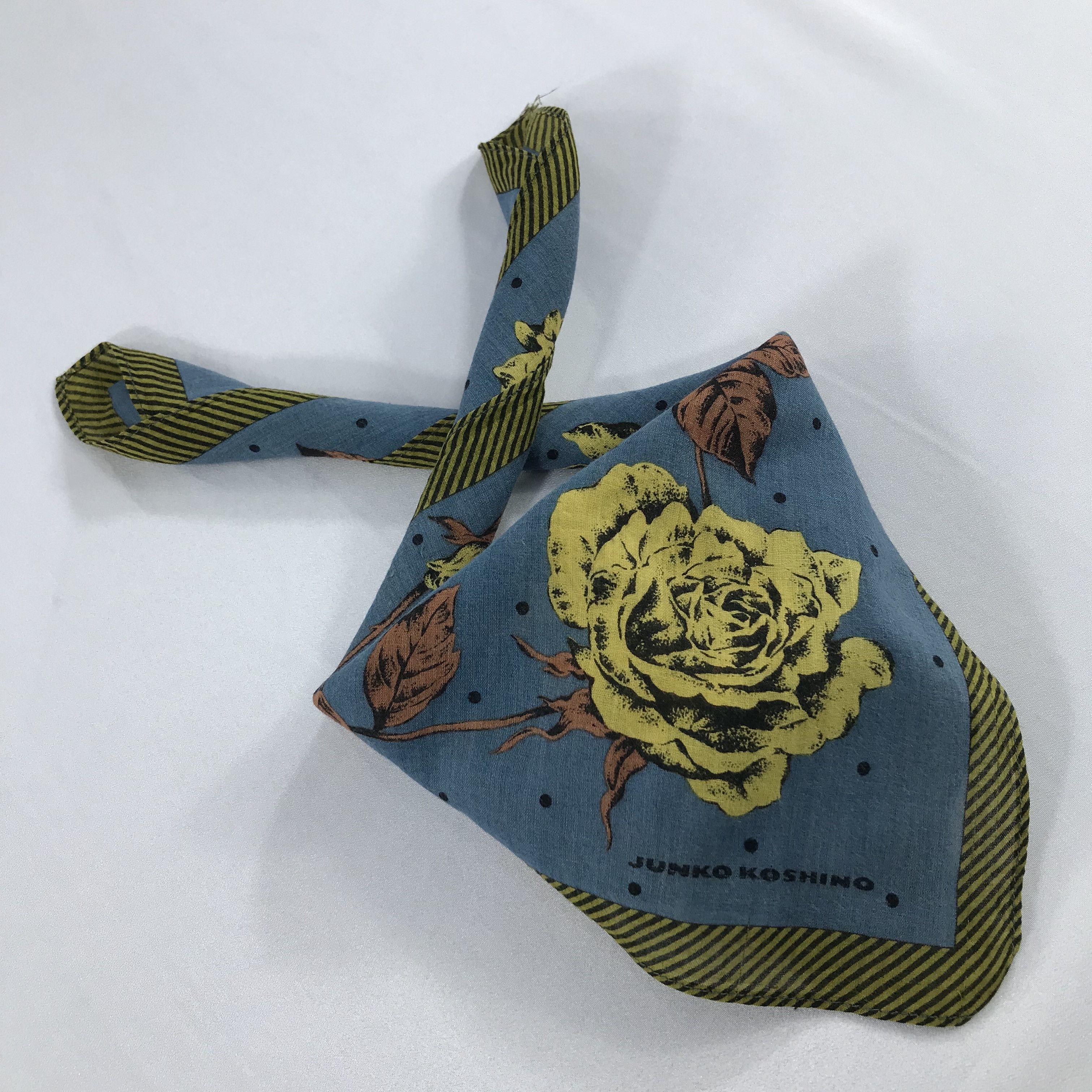 Mr. Junko × Vintage Junko Koshino Bandana / Handkerchief / Neckerchief - S1941 Size ONE SIZE - 4 Thumbnail