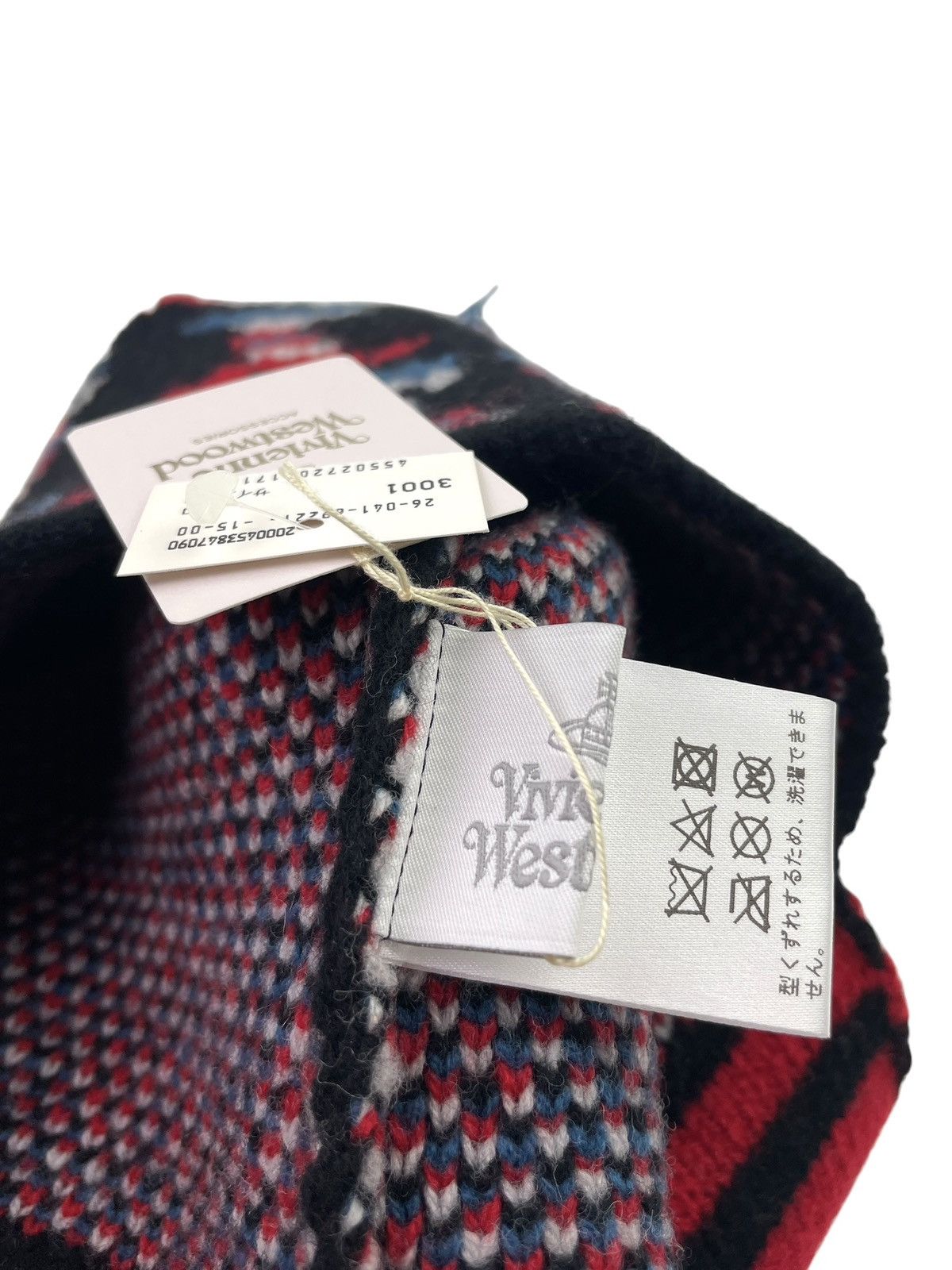 Vivienne Westwood Orb Knit Spell Out Earflap Beanie Size ONE SIZE - 11 Thumbnail