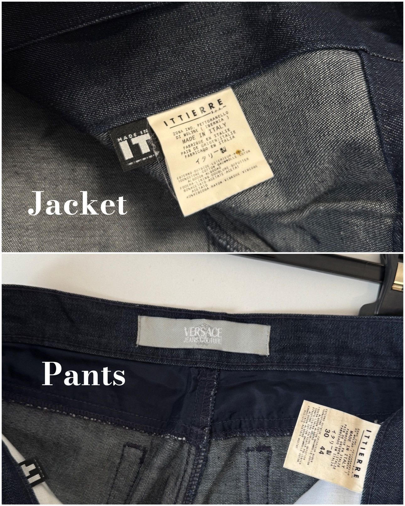 Versace Jeans Couture Versace Jeans Couture Rhinestone Denim Set Cropped Jacket Size L / US 10 / IT 46 - 24 Thumbnail
