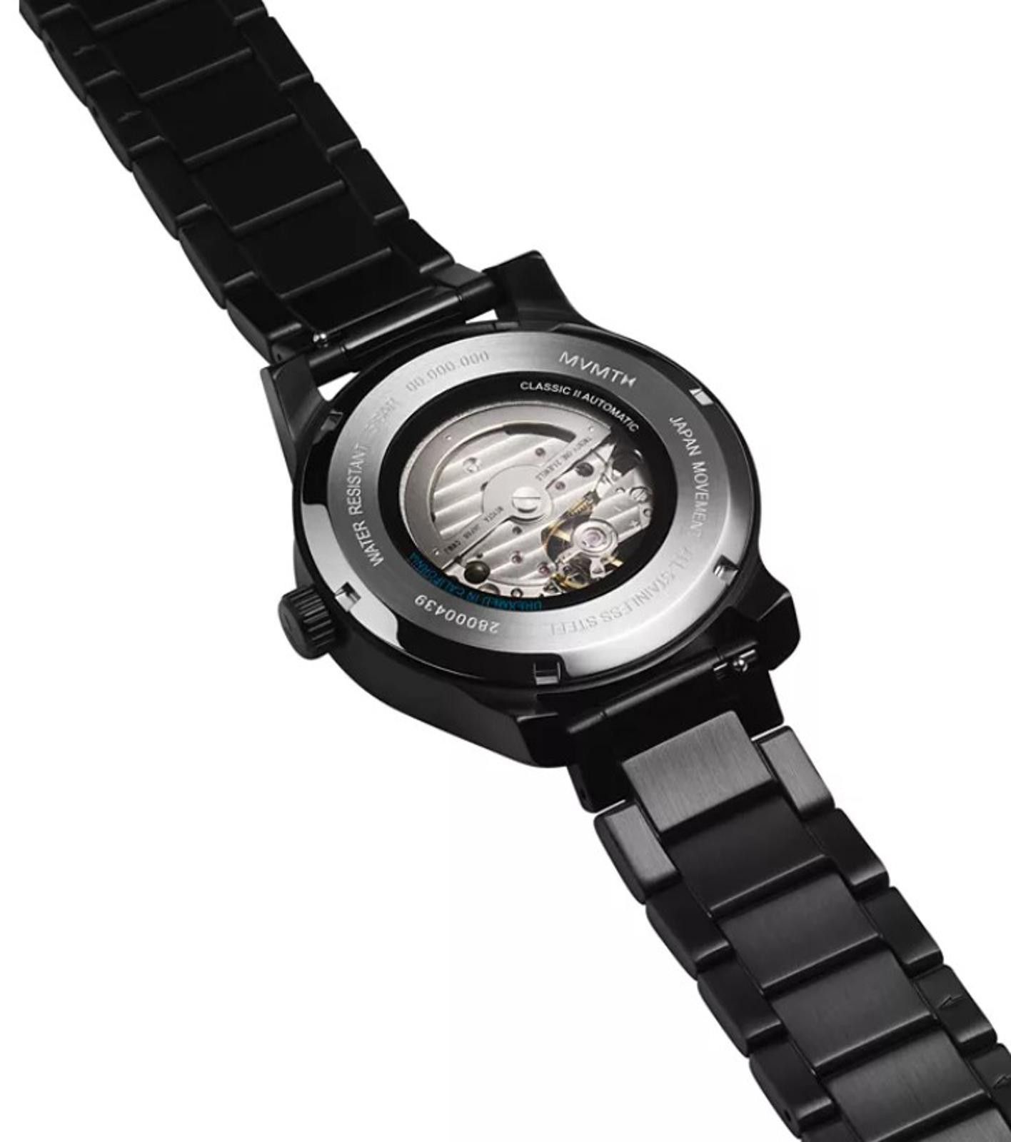 Mvmt MVMT Men's Classic II Automatic Ionic Plated Black teel 42mm Size ONE SIZE - 3 Thumbnail