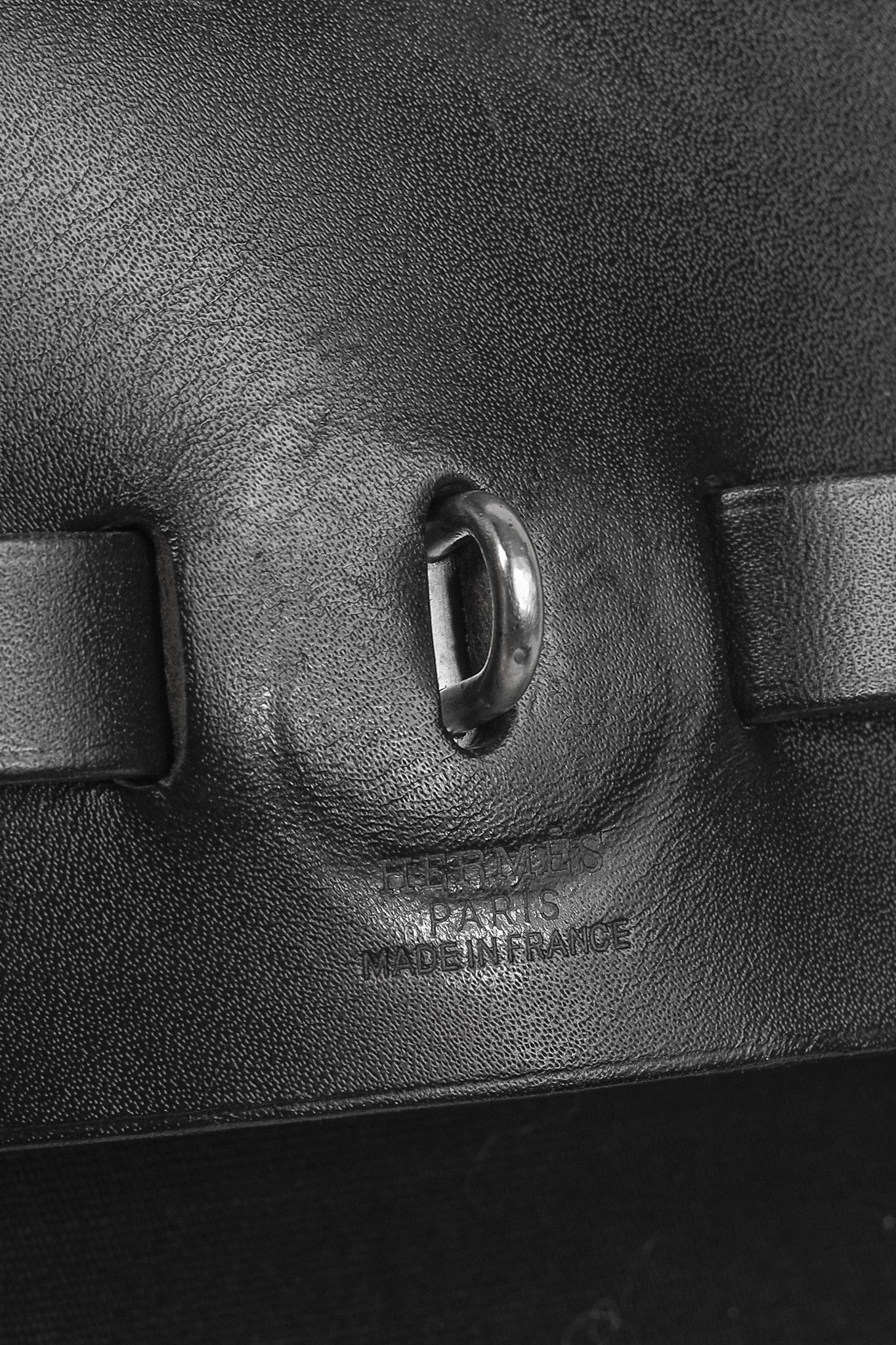 Hermes Hermes Vintage Herbag 39 Canvas Leather-Trim Top Handle Bag Size ONE SIZE - 12 Thumbnail