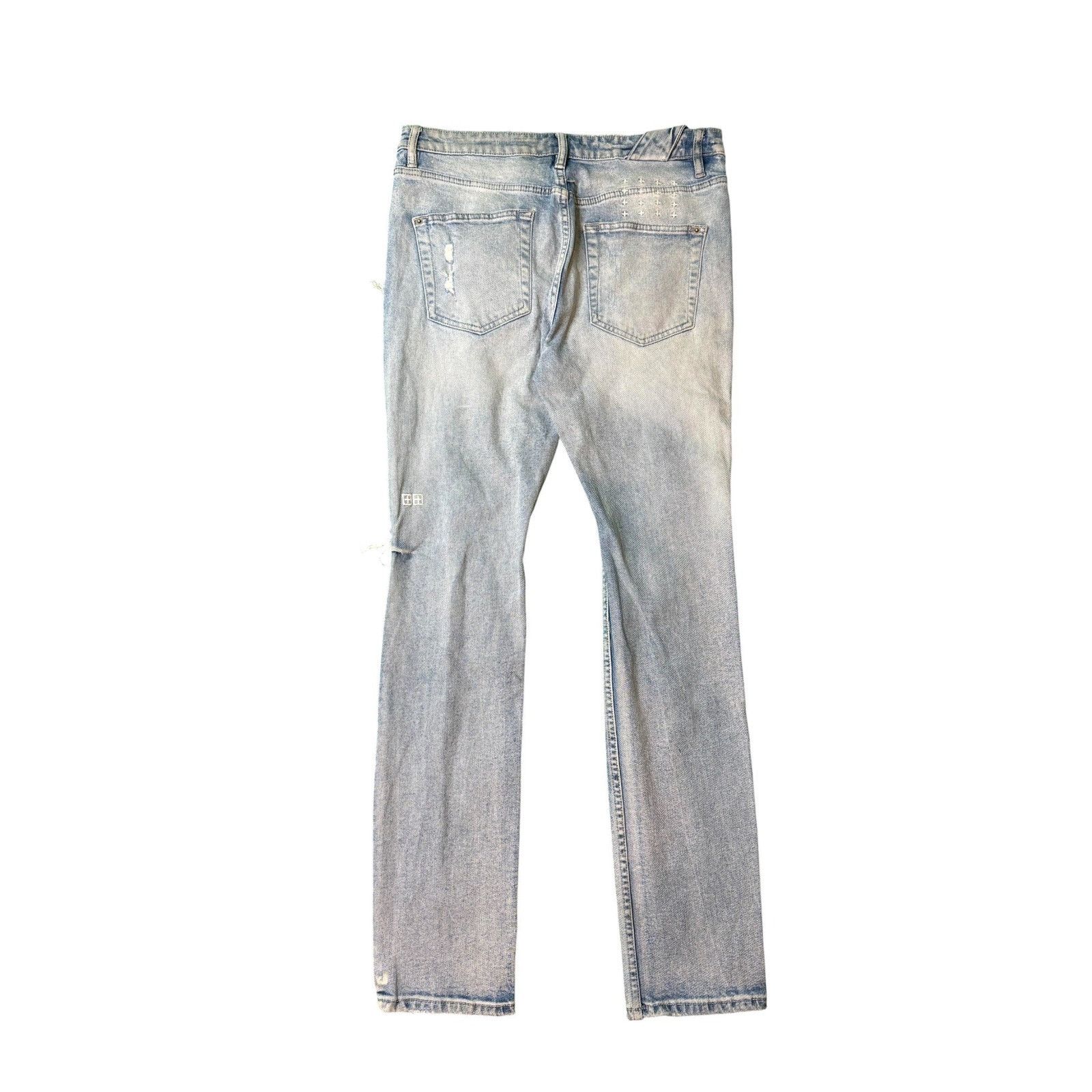 Ksubi Ksubi Jeans Light Wash Ripped Size US 32 / EU 48 - 2 Thumbnail