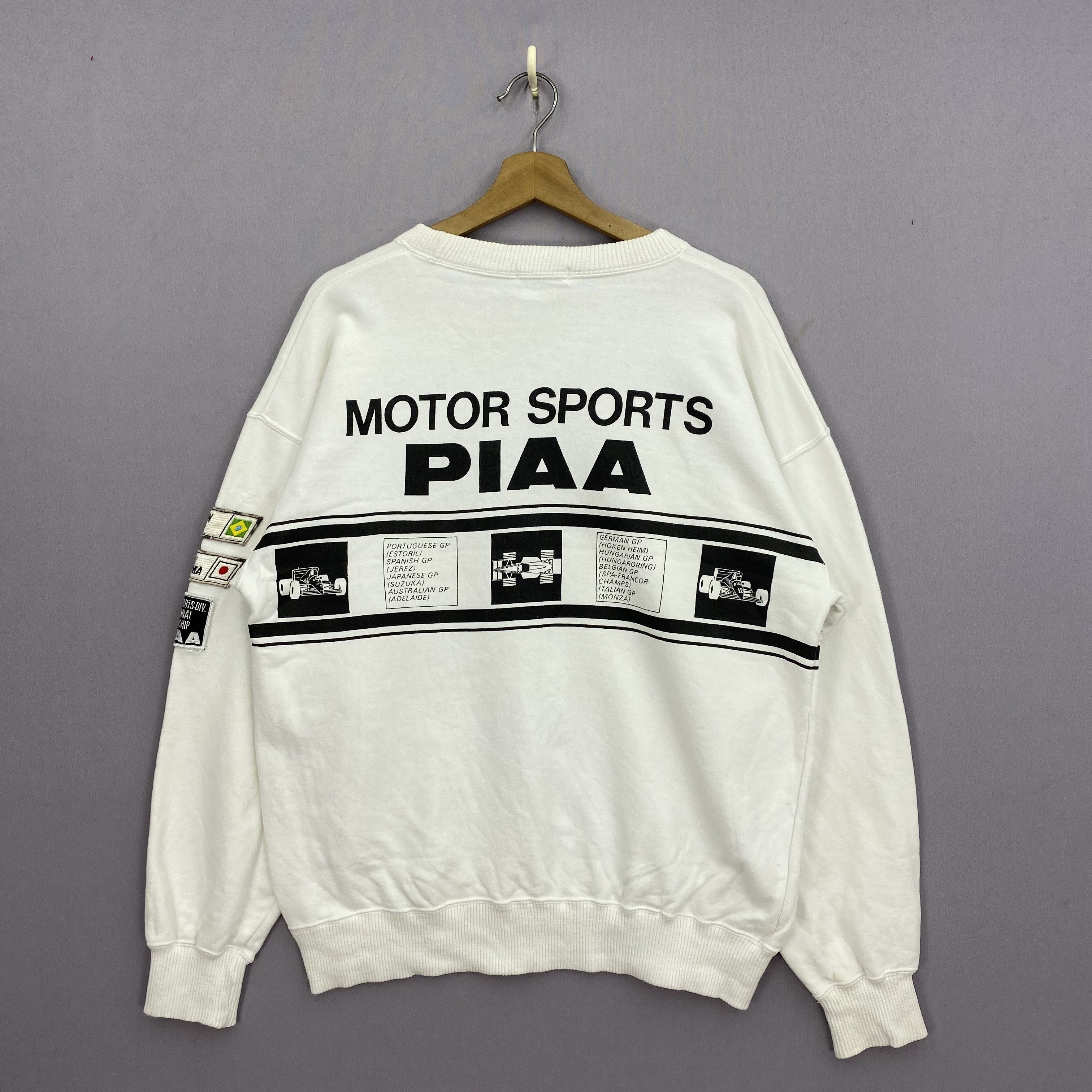 Vintage Vintage 90s PIAA F1 Racing Sweater Sweatshirt Jumper Size US M / EU 48-50 / 2 - 1 Thumbnail