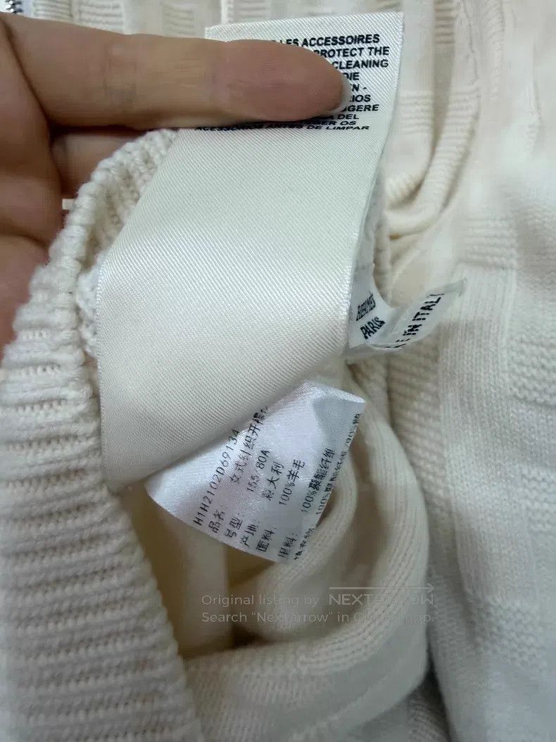 Hermes Hermes Cream white H logo full logo wool double-sided coat Size XXS / US 00 / IT 34 - 6 Thumbnail