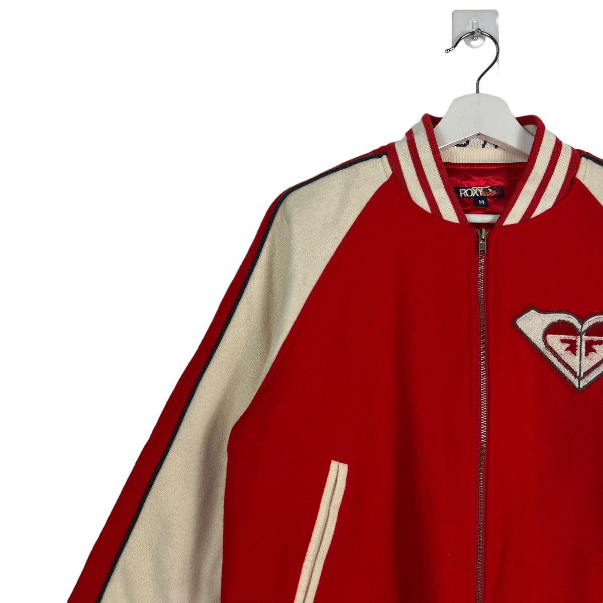 Other 🔥 VINTAGE ROXY VARSITY BOMBER JACKET Size US S / EU 44-46 / 1 - 8 Thumbnail