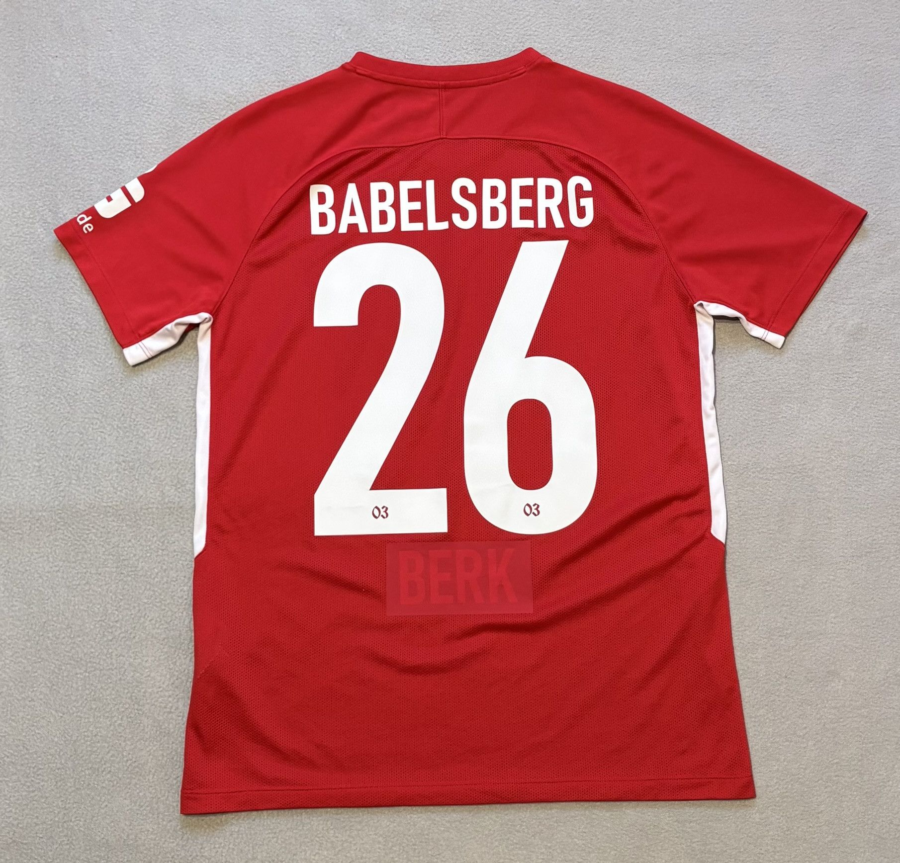 Nike SV Babelsberg 03 2021/2022 Berk #26 Nike Football Jersey Size US L / EU 52-54 / 3 - 9 Thumbnail