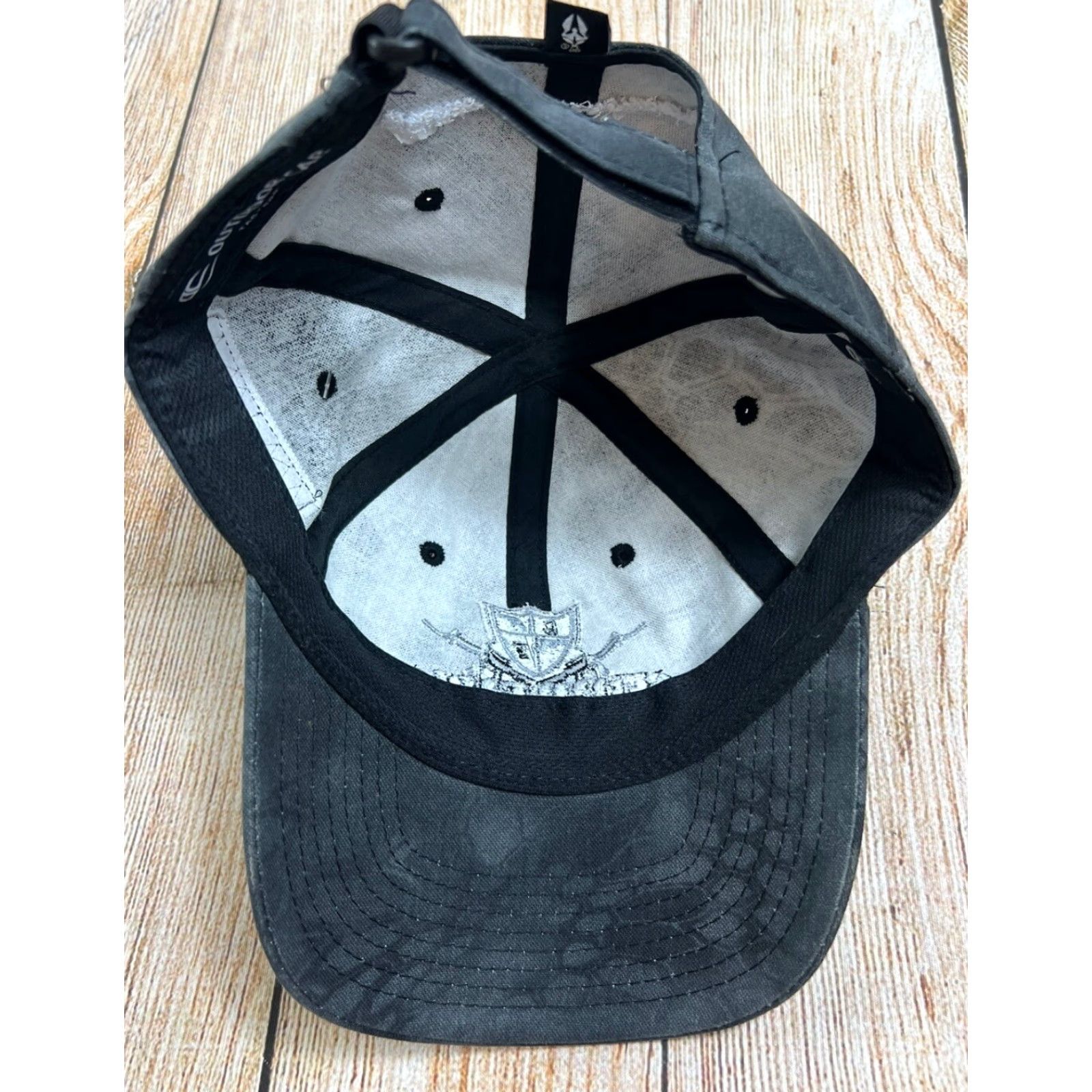 Vintage Kryptek Hat Black Gray Adjustable Strap Cap NWT Flag Patch Kryptek Baseball Cap Men One Size Black Gray Adjustable NWT Flag Patch Size ONE SIZE - 4 Thumbnail
