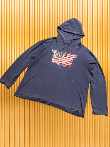 Polo Ralph Lauren Vintage Polo Ralph Lauren American Flag Hoodie Size US XL / EU 56 / 4 - 1 Thumbnail