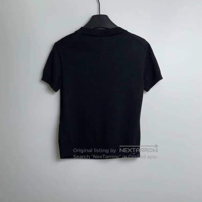 Hermes Hermes Pendant Black Knit Short Sleeve Size XS / US 0-2 / IT 36-38 - 4 Thumbnail