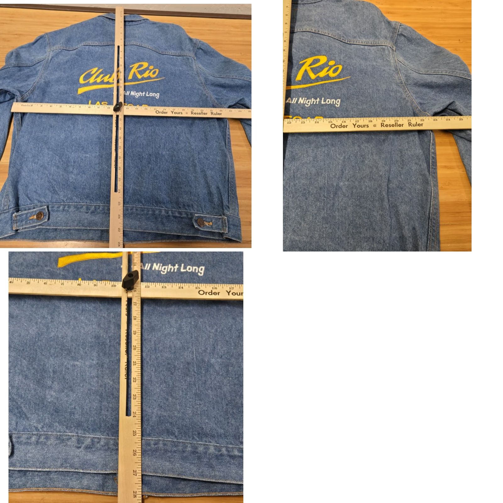 Vintage VINTAGE Three Rivers Denim Jeans Jacket Mens M Blue Denim Jacket 90s Trucker Button Up Casual Size US 31 - 8 Thumbnail