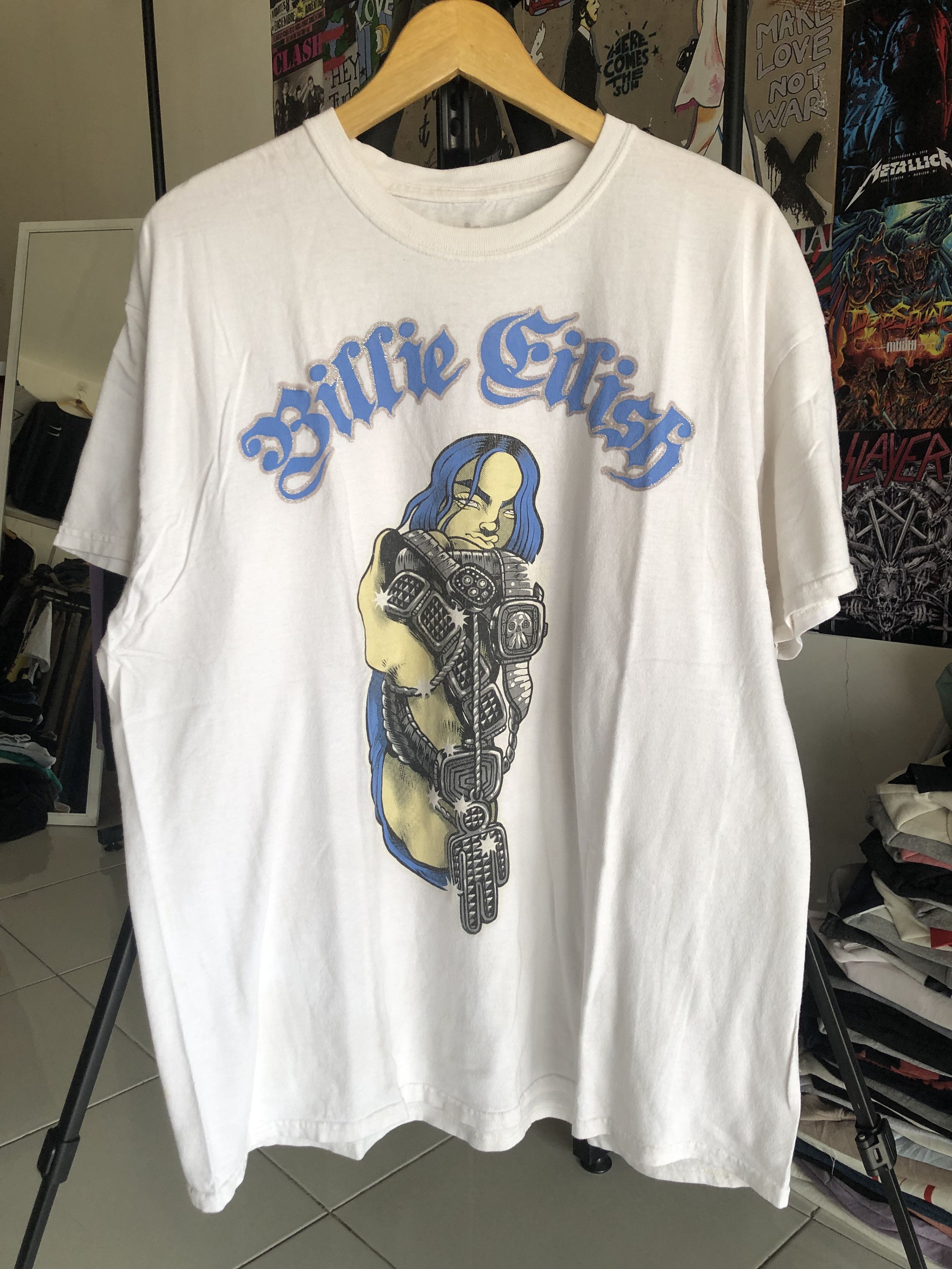 Band Tees × Billie Eilish Billie Eilish White Tee Size US XL / EU 56 / 4 - 1 Thumbnail