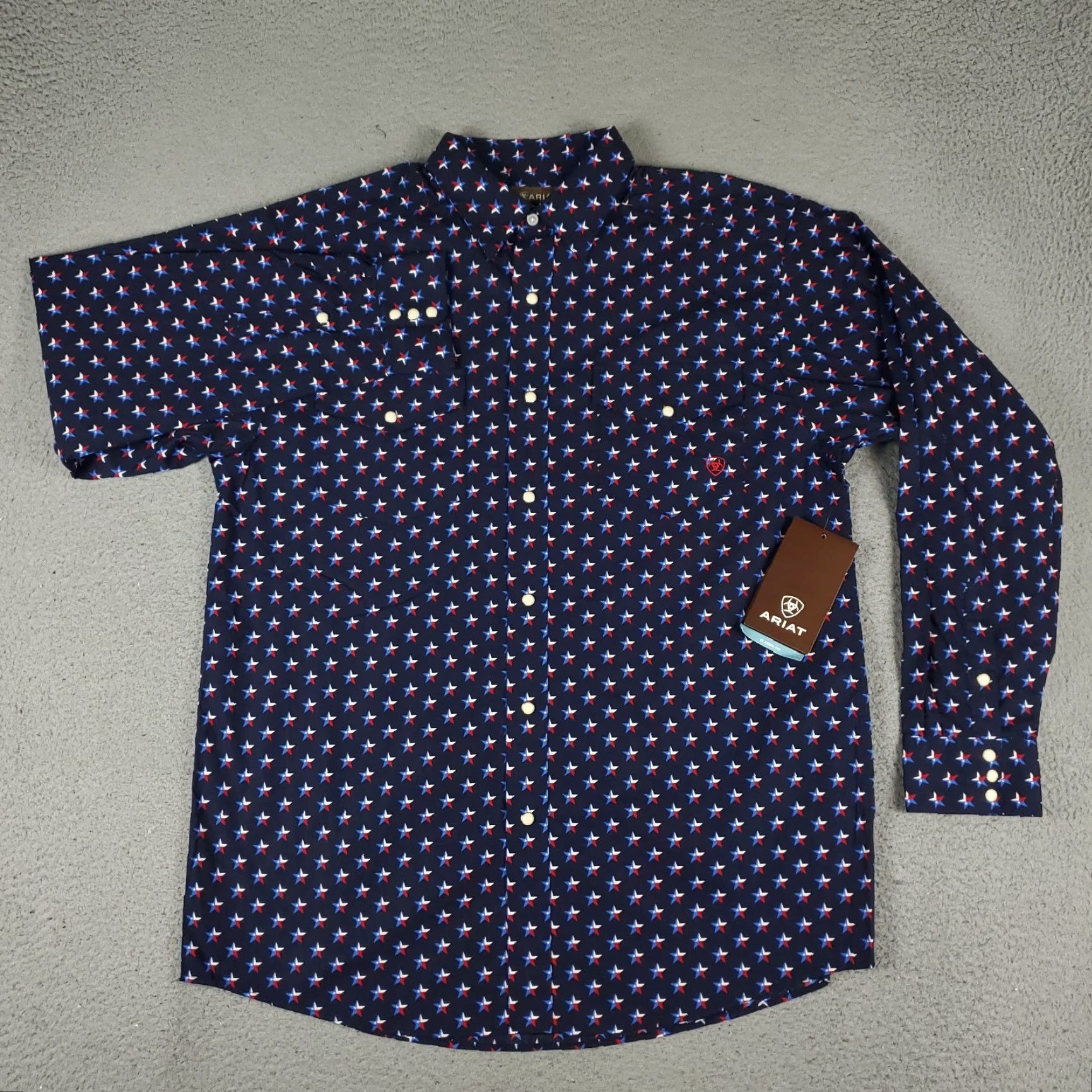 Ariat Ariat Men's Long Sleeve Western Button Shirt Blue Cotton Casual Formal Workwear 90s Size US L / EU 52-54 / 3 - 2 Thumbnail