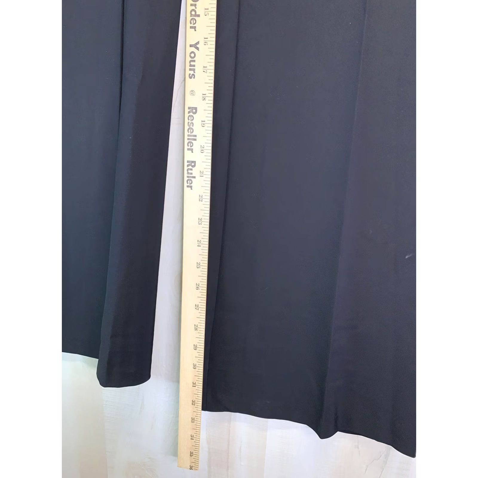 Vintage BISOU BISOU Women’s SZ 14 Crease Front Wode Leg Black Pants NWT-4122 Size 36" / US 14 / IT 50 - 4 Thumbnail