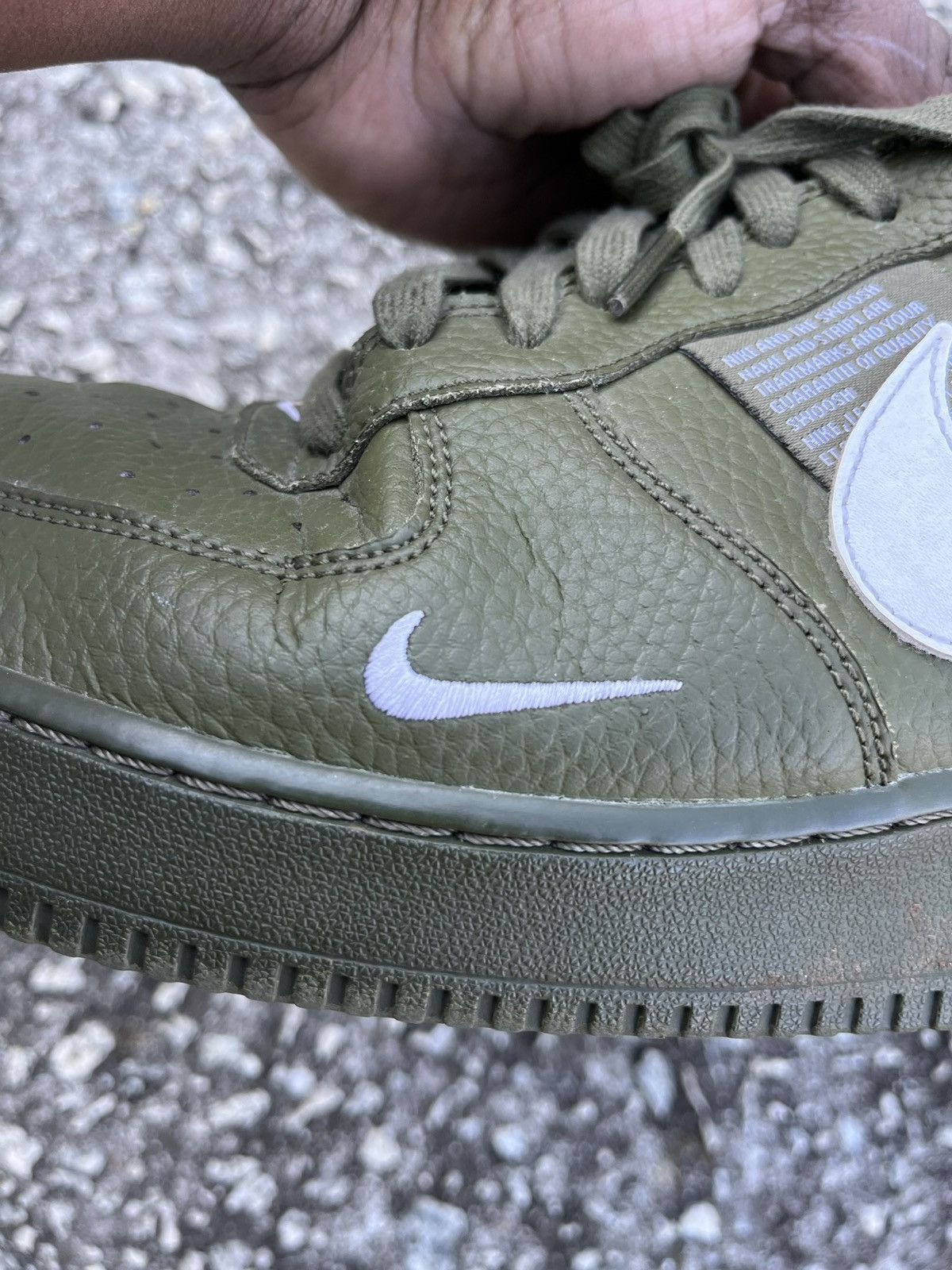 Nike Nike Air Force 1 07 LV8 Utility Olive Canvas Size US 13 / EU 46 - 7 Thumbnail