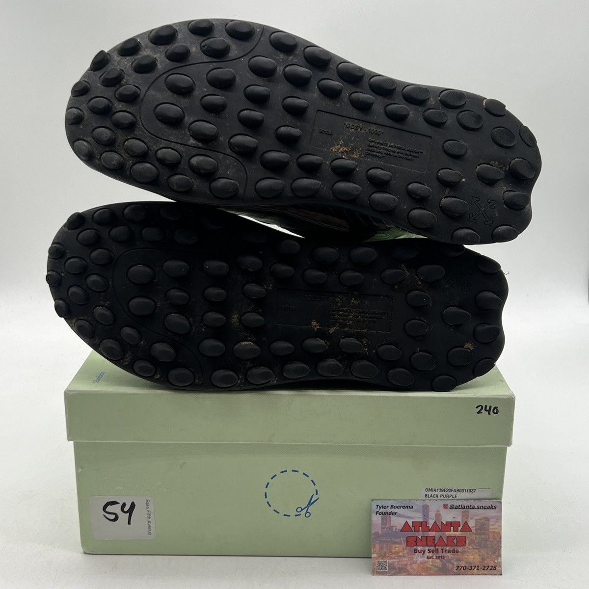 Off-White Off white odsy-1000 black purple Size US 8 / EU 41 - 8 Thumbnail