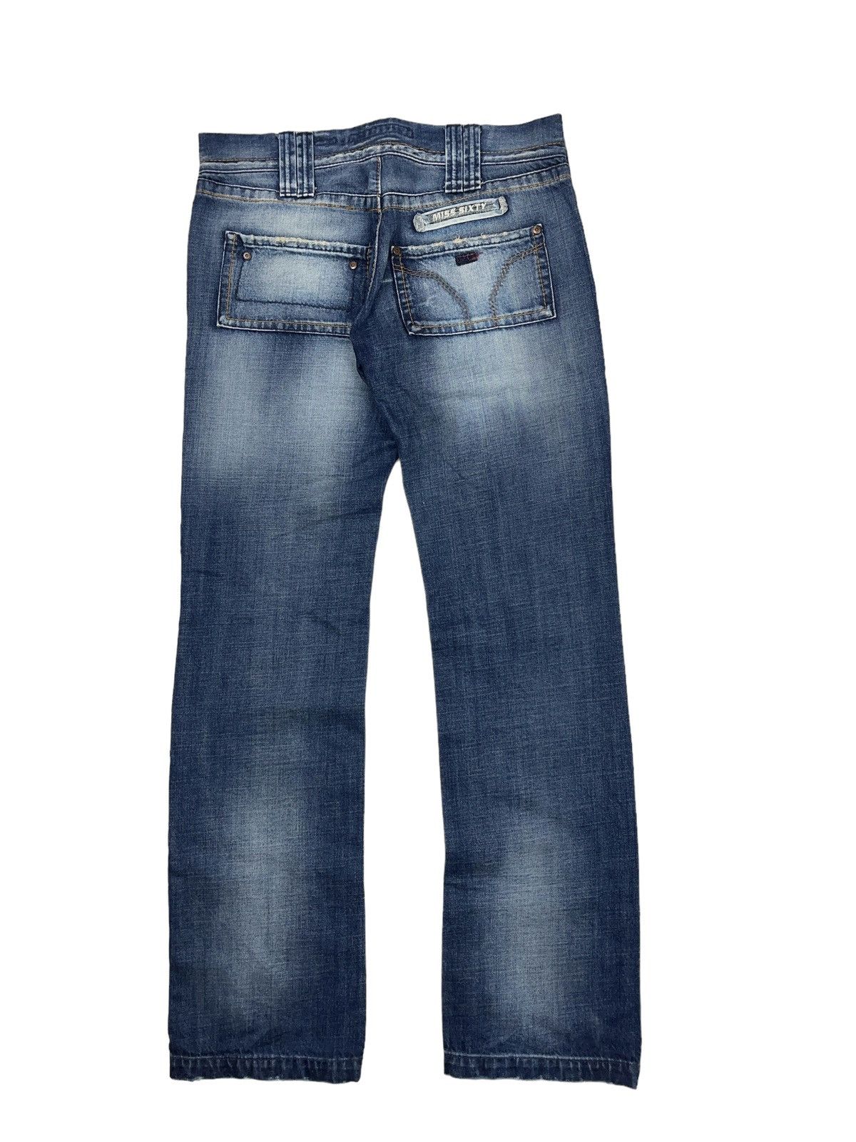 Miss Sixty Vintage y2k Miss Sixty Low Rise Jeans Distressed Denim Size 33" - 2 Thumbnail
