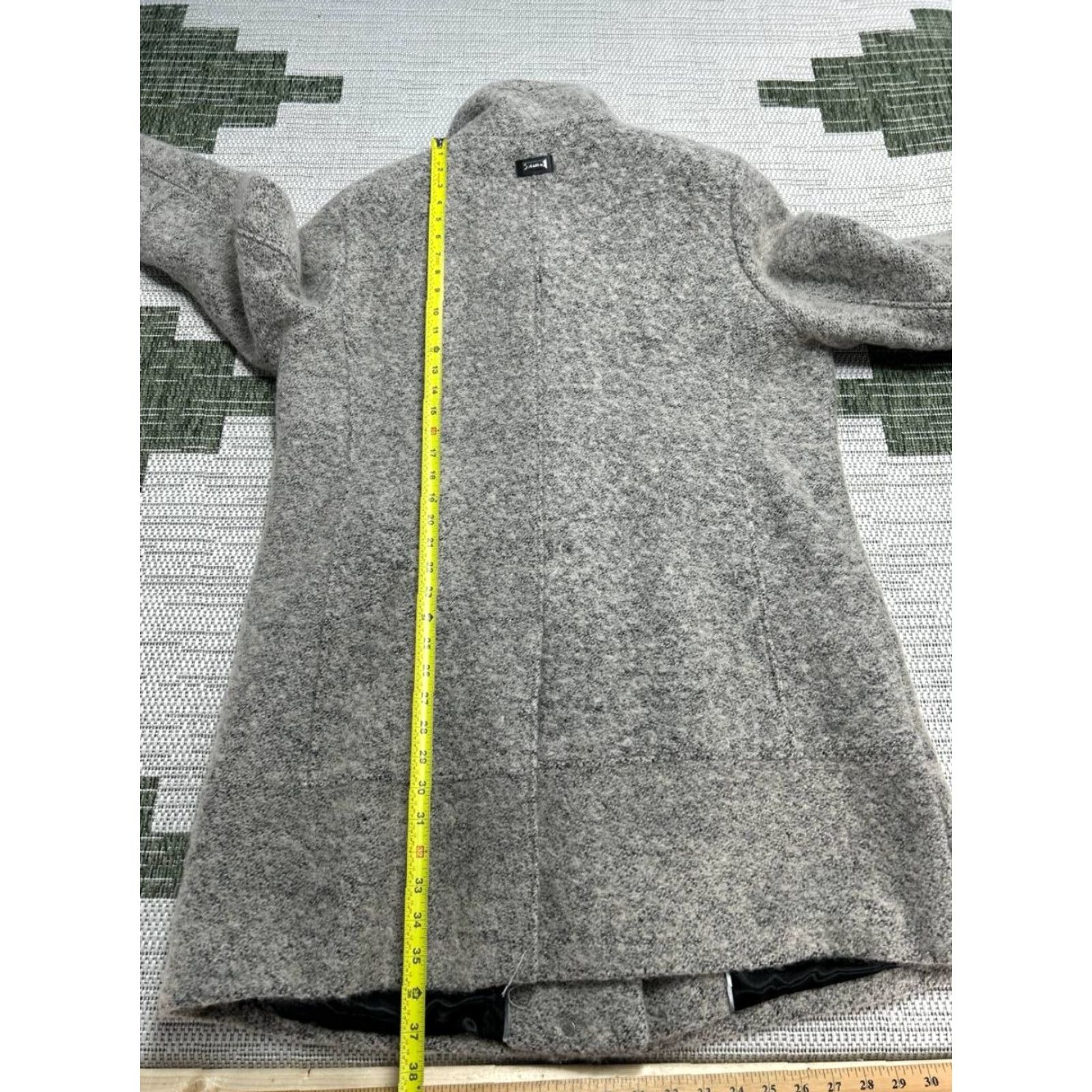 Calvin Klein Calvin Klein Walker Coat Women 1 Gray Wool Blend Asymmetrical Zip Cozy Winter Coat Size XL / US 12-14 / IT 48-50 - 4 Thumbnail