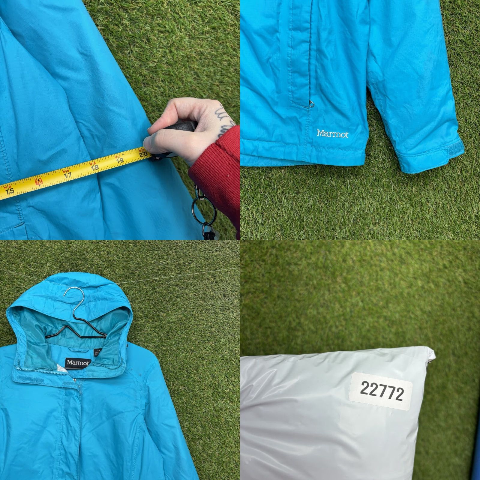 Marmot Marmot Womens Jacket Windbreaker Coat Water Proof Hooded Full Zip Blue Size S Regular Outdoor Rain Windbreaker Jacket Womens Size S / US 4 / IT 40 - 8 Thumbnail