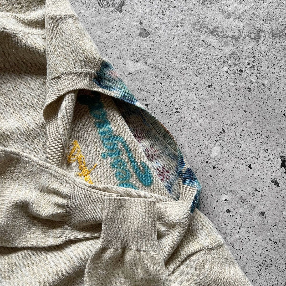 Designer × Desigual Desigual Womens Beige LS Pullover Shirt Graphic Print Size M / US 6-8 / IT 42-44 - 4 Thumbnail