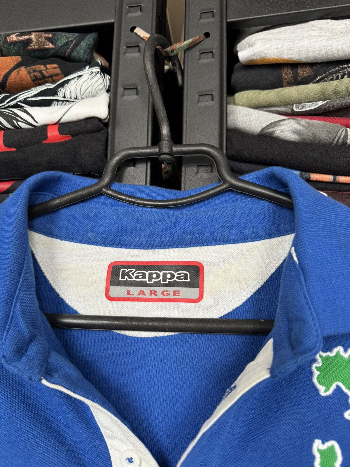 Kappa Kappa Italy polo tee Big logo Size US L / EU 52-54 / 3 - 3 Thumbnail