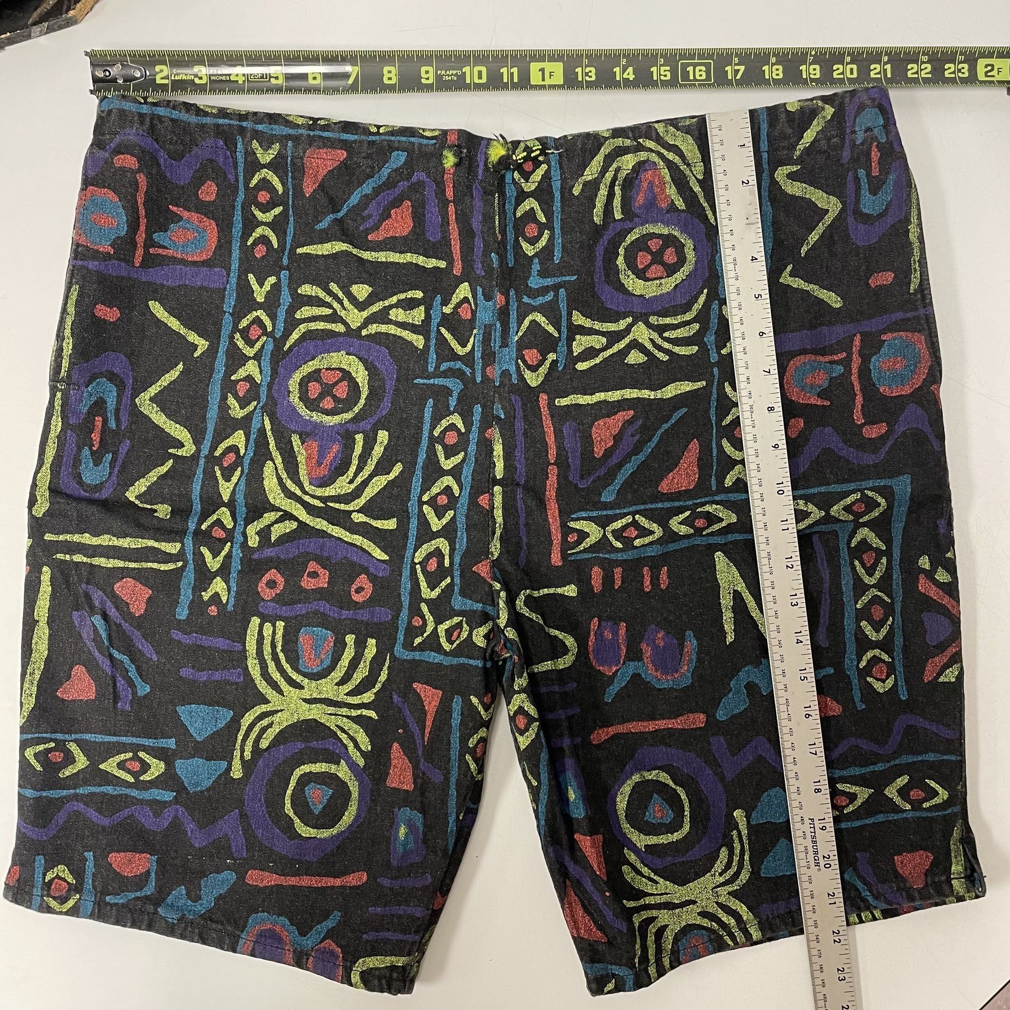 Levi's NOS New Vtg Levi's Silver Tab Black NEON Painted Shorts Size US 40 / EU 56 - 9 Thumbnail