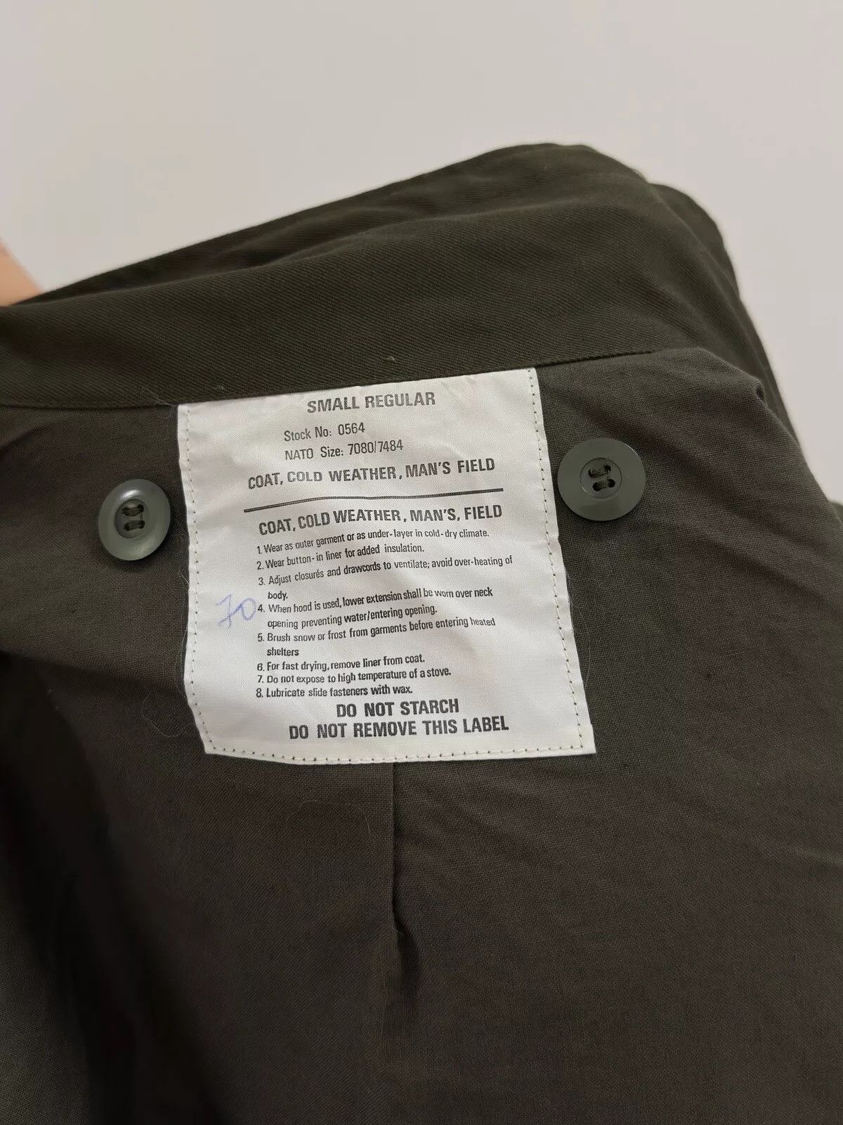 Vintage VINTAGE M65 ARMY JACKET COAT COLD WEATHER MENS Military Size US S / EU 44-46 / 1 - 13 Thumbnail