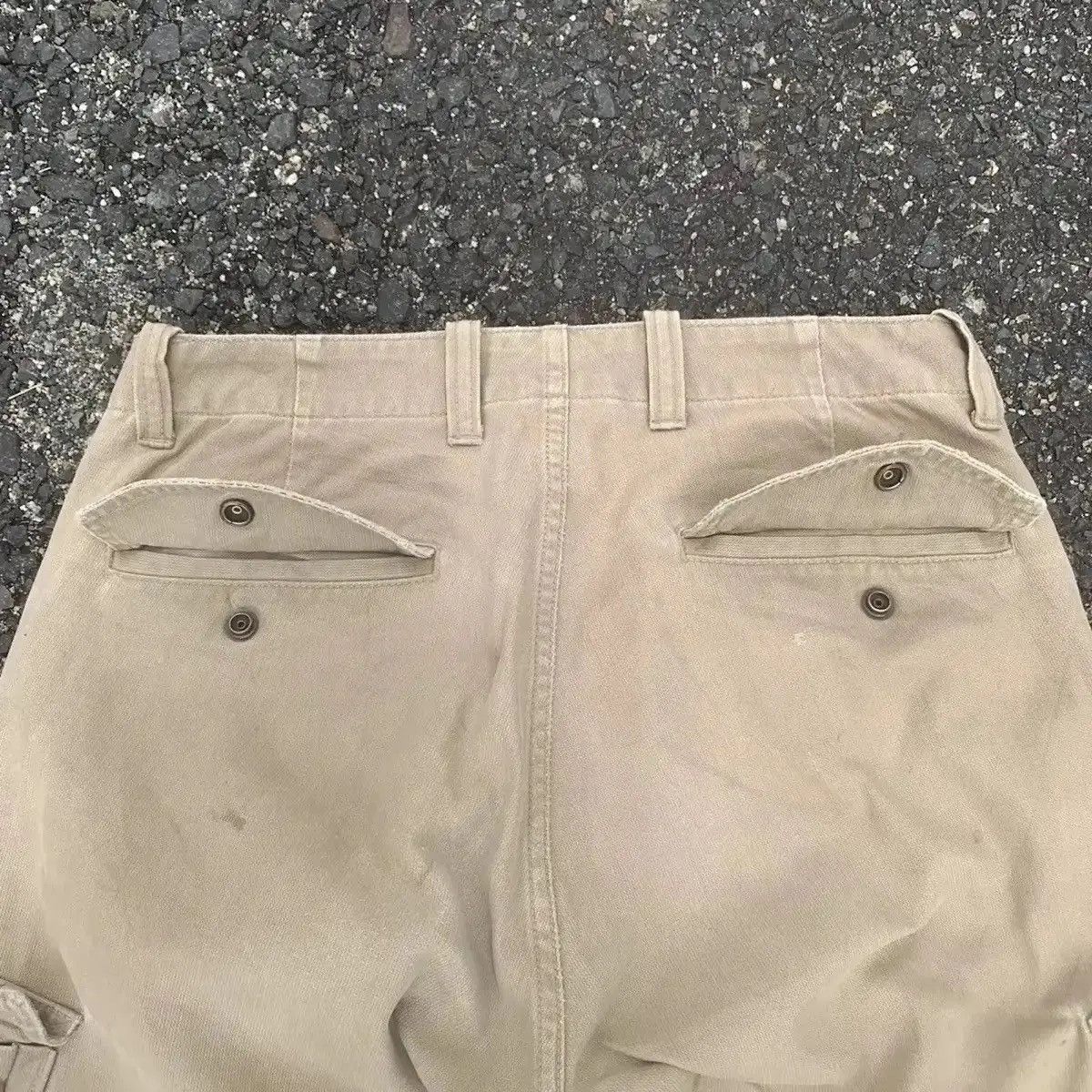 Surplus Research BLUE WAY x SURPLUS TROUSERS DISTRESSED KNEE UTILITY CARGO Size US 29 - 18 Thumbnail