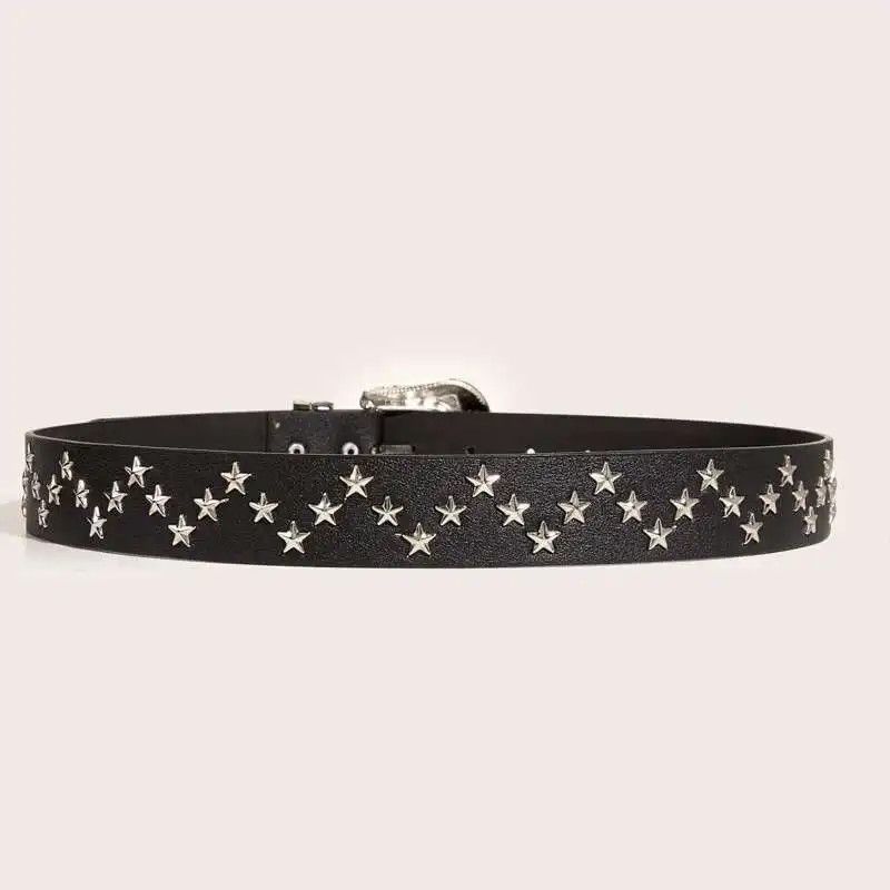 Japanese Brand Black y2k Western style belt Size ONE SIZE - 2 Thumbnail