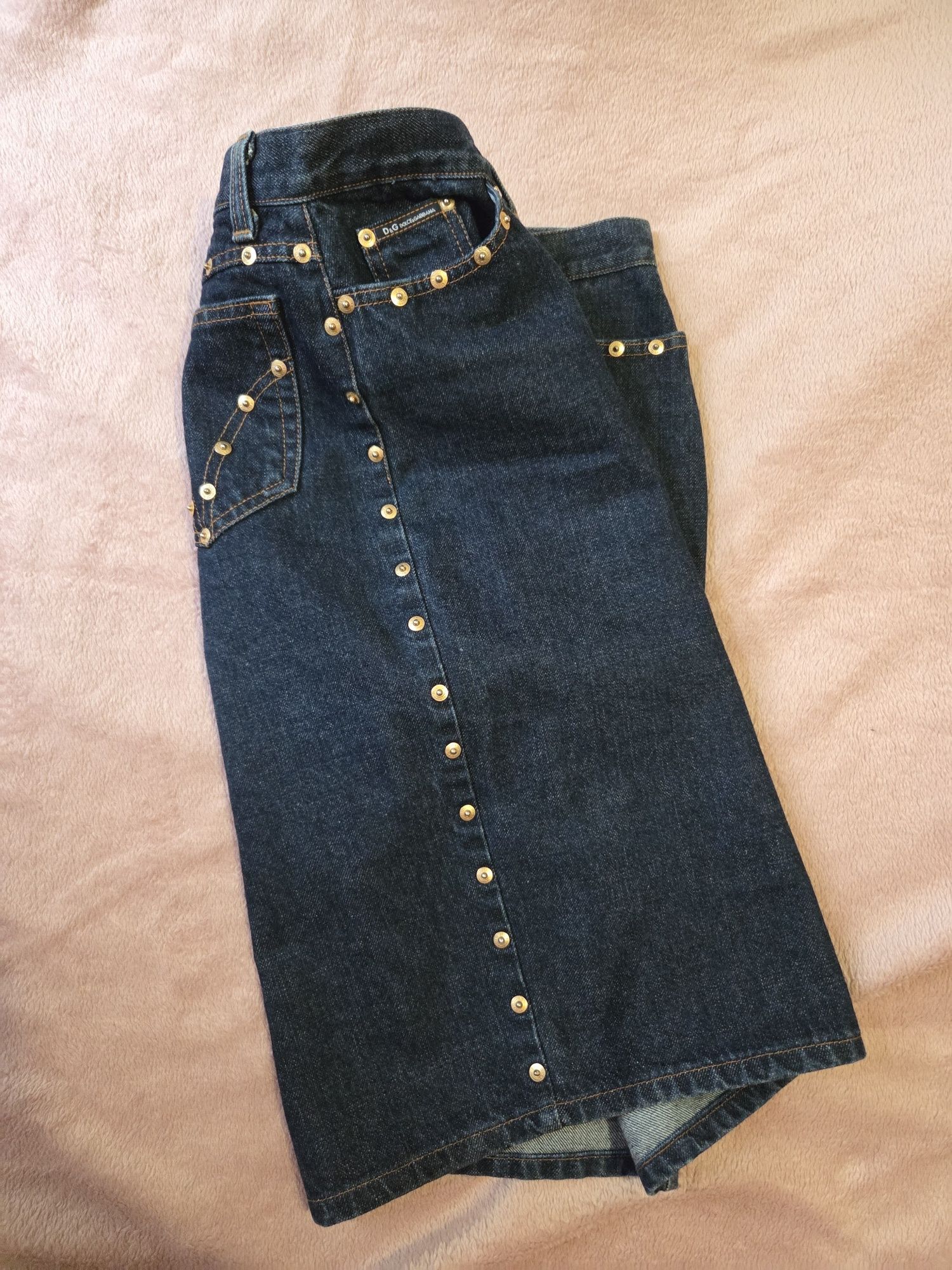 Dolce & Gabbana Dolce Gabbana Y2K Denim Skirt Size 28" / US 6 / IT 42 - 2 Thumbnail