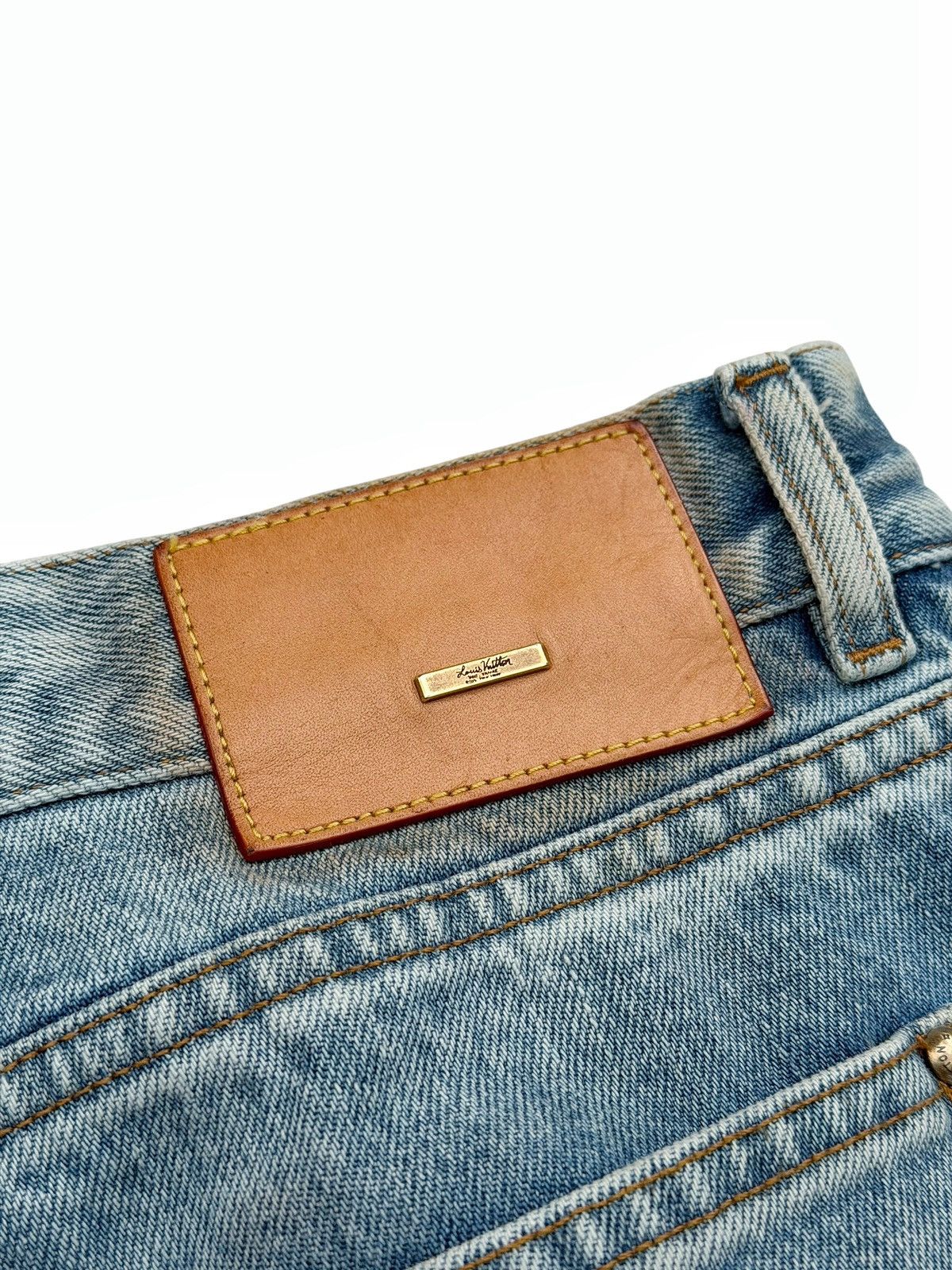 Louis Vuitton 2020 Virgil Blue Regular Wash Jeans Size US 34 / EU 50 - 10 Thumbnail