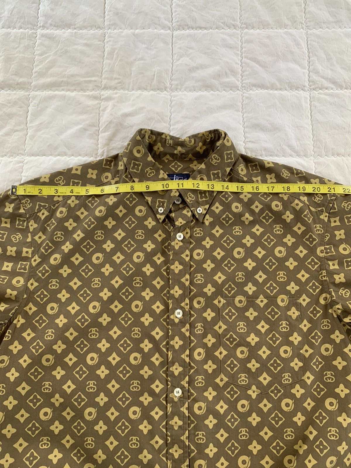 Stussy Vintage Stussy "Monogram" Button Ups Shirt Size US XL / EU 56 / 4 - 10 Thumbnail