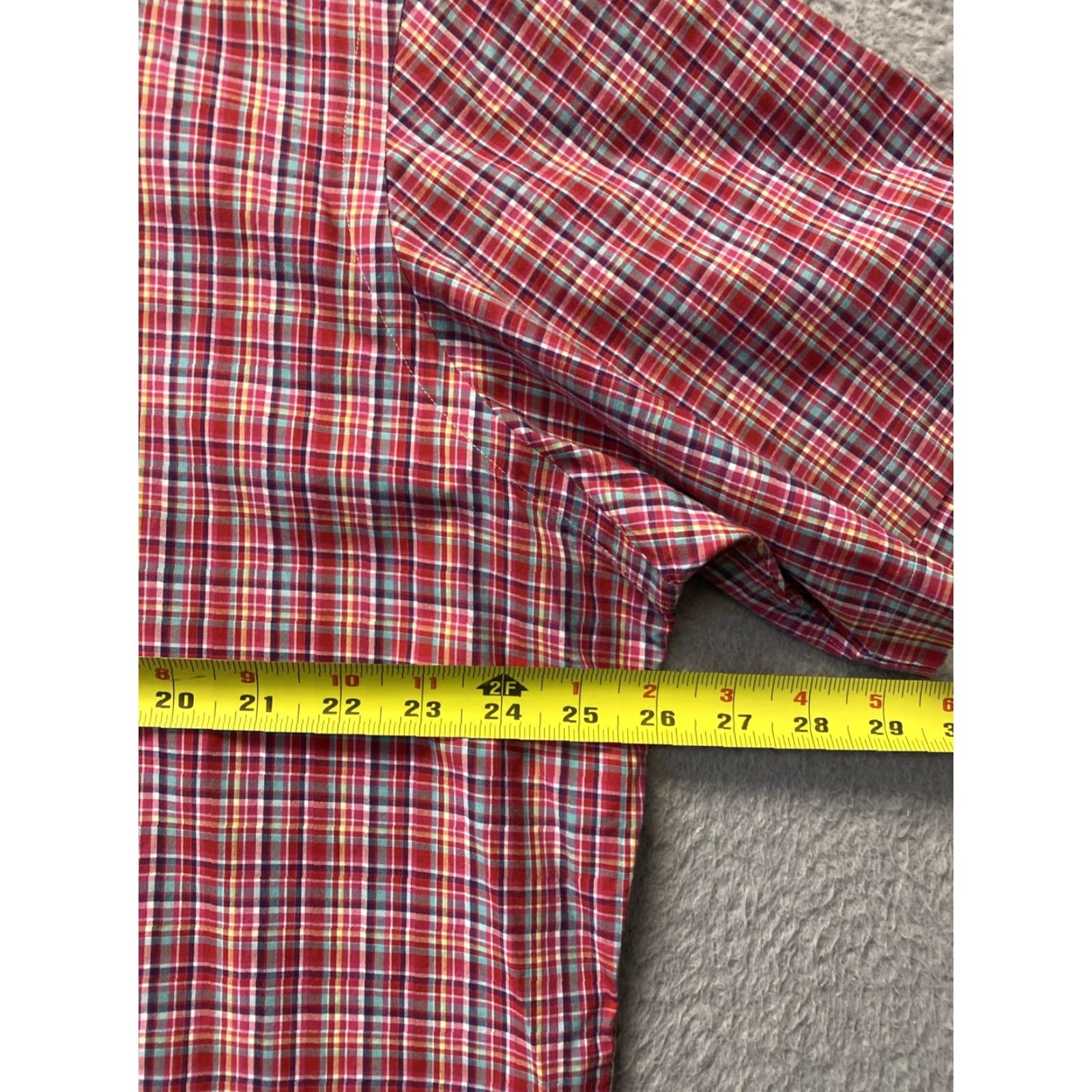 Ralph Lauren Ralph Lauren Button-Down Shirt Mens XL Red Plaid Classic Short Sleeves Polo Pony Logo Embroidered Signature Accent Size US XL / EU 56 / 4 - 6 Thumbnail