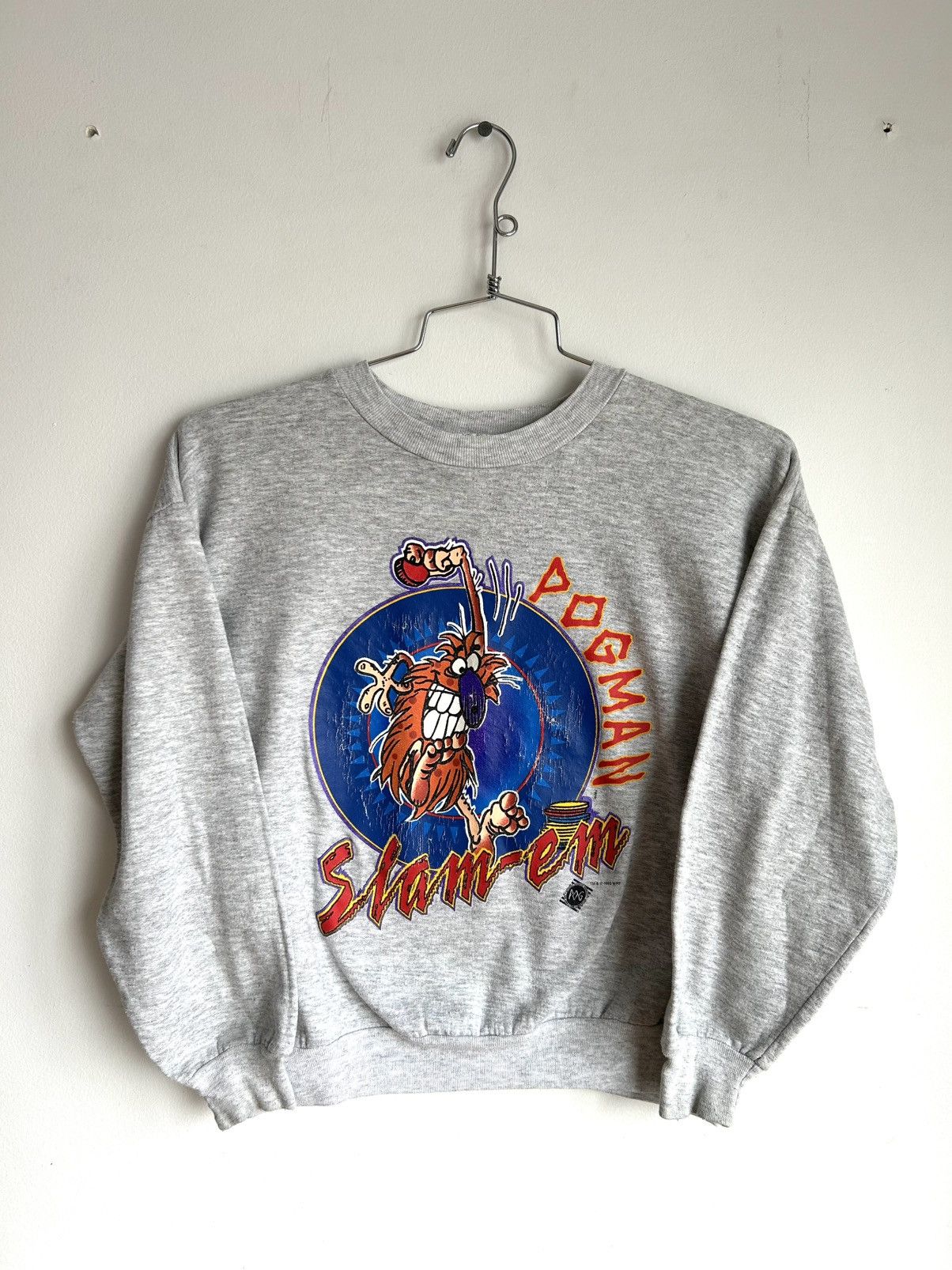 Vintage Pogman Slam em’ 95 vintage ash grey crewneck Size US S / EU 44-46 / 1 - 1 Thumbnail